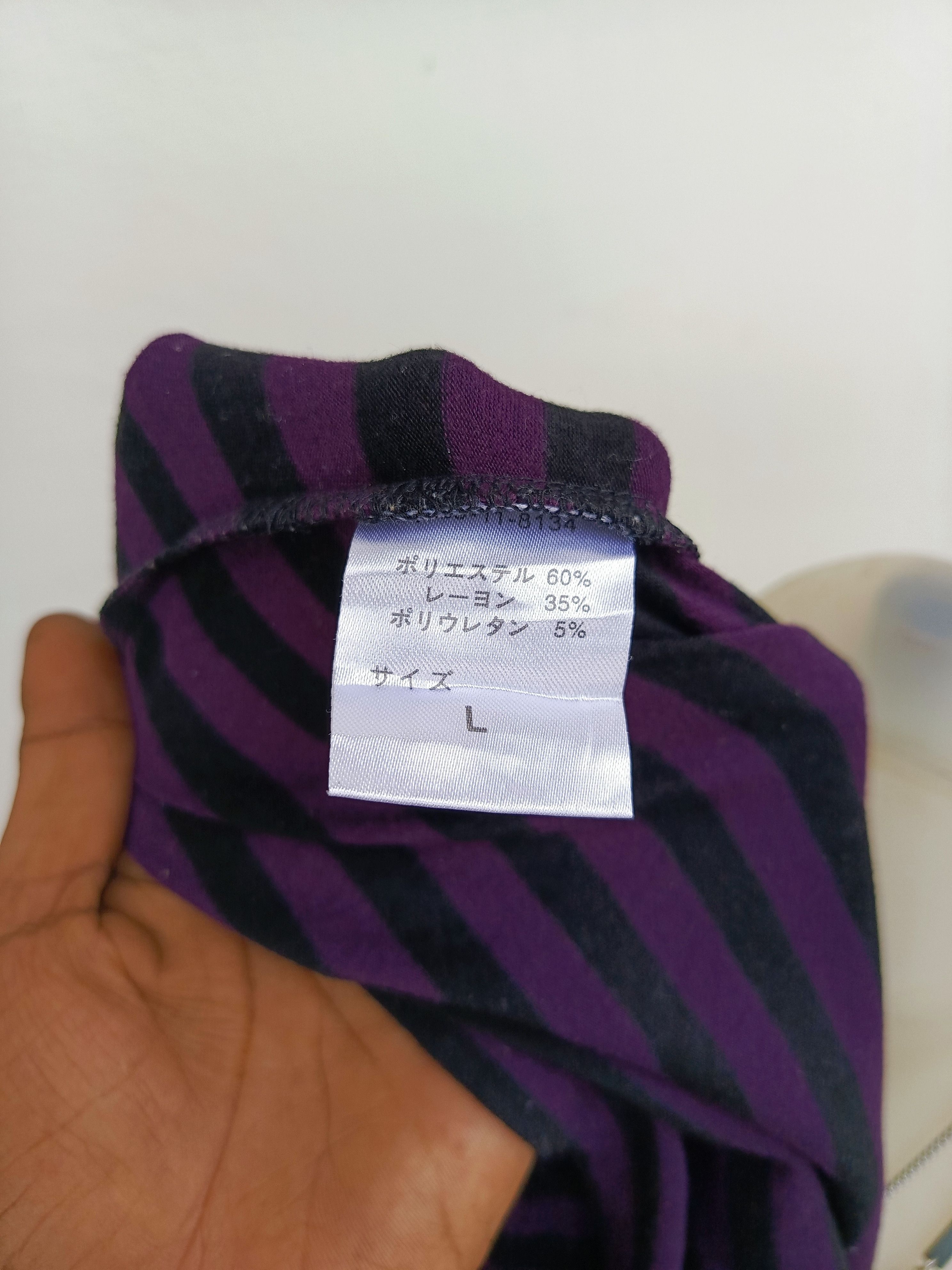 Japanese Brand Colza Striped Long Sleeve Tee Size L / US 10 / IT 46 - 7 Thumbnail