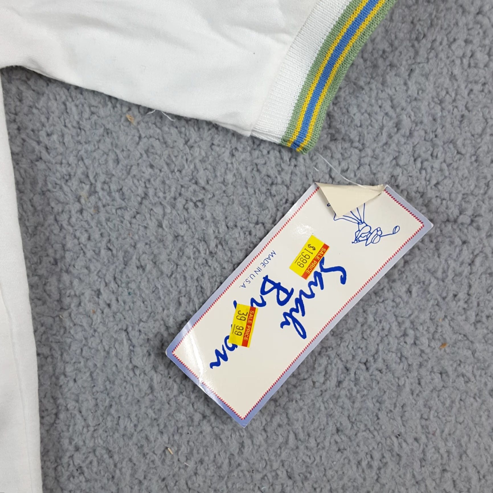 Vintage VINTAGE Sarah Bryson Women's Polo Shirt Size M White Short Sleeve Collared Golf Retro Preppy 90s Size M / US 6-8 / IT 42-44 - 8 Thumbnail