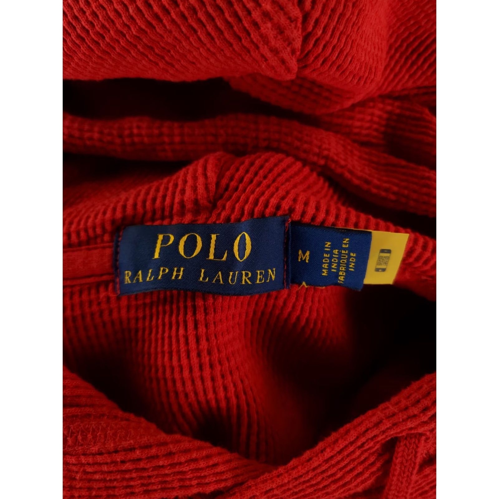 Polo Ralph Lauren Polo Ralph Lauren Hoodie Mens M Red Thermal Drawstring Kangaroo Pouch Size US M / EU 48-50 / 2 - 3 Thumbnail