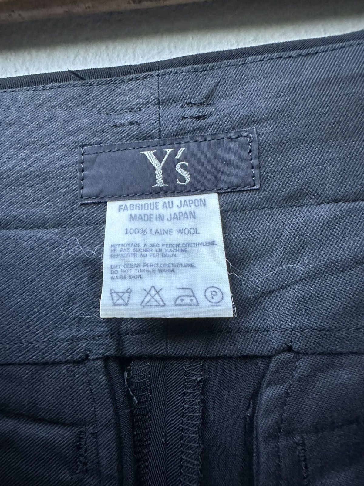 Yohji Yamamoto Vintage 80s Y’s Laine Wool Double Pleat Baggy Wide Balloon Size US 29 - 6 Thumbnail