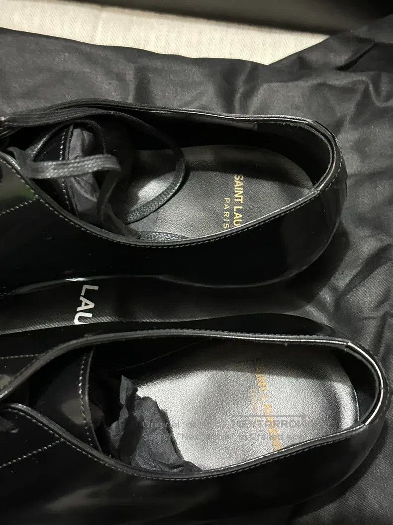 Saint Laurent Paris Saint Laurent Paris Classic Black Leather Shoes i Size US 8 / EU 41 - 4 Thumbnail