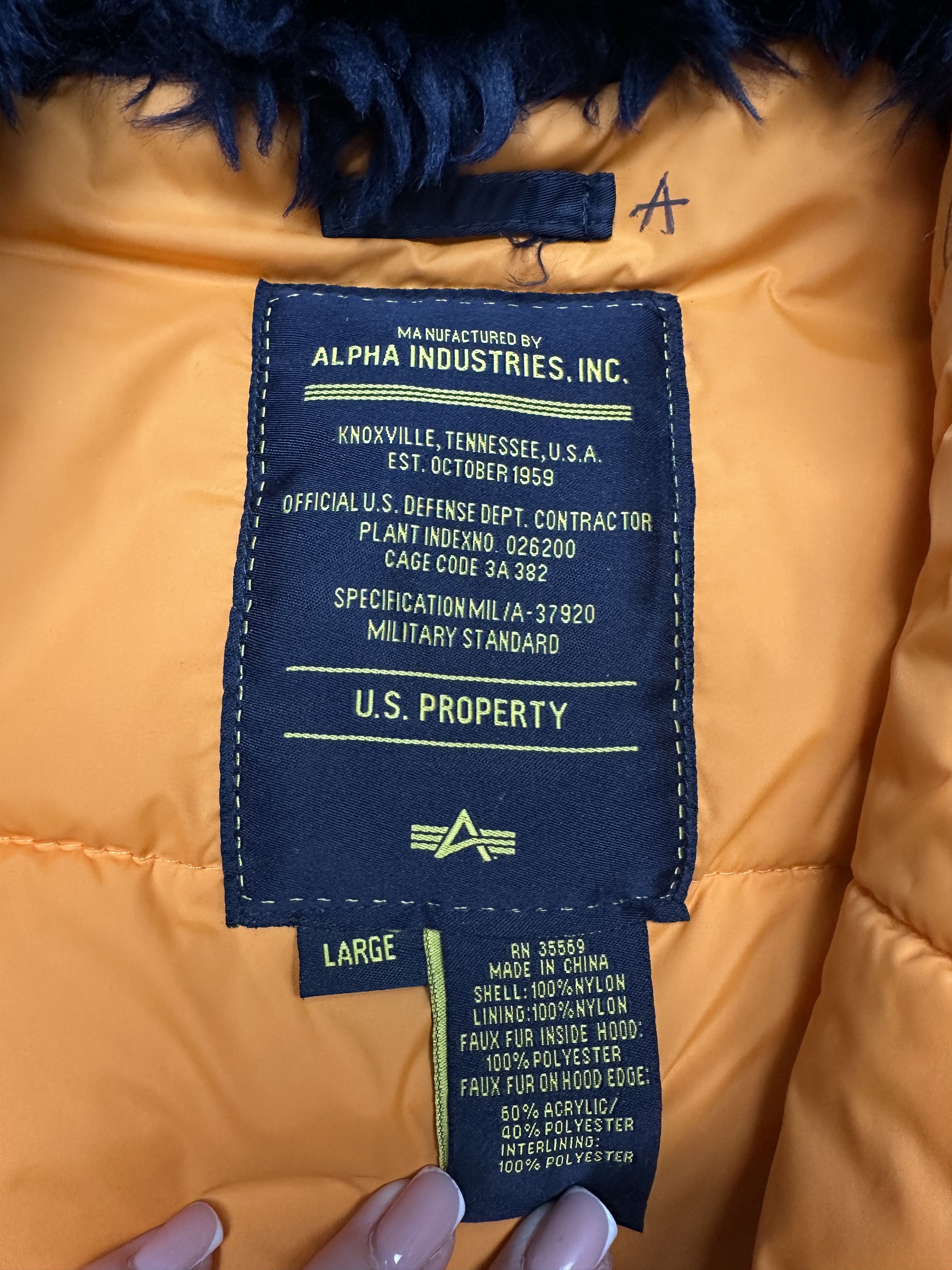 Alpha Industries Alpha Industries Vintage Mens N3B Parka Jacket Size US L / EU 52-54 / 3 - 4 Thumbnail