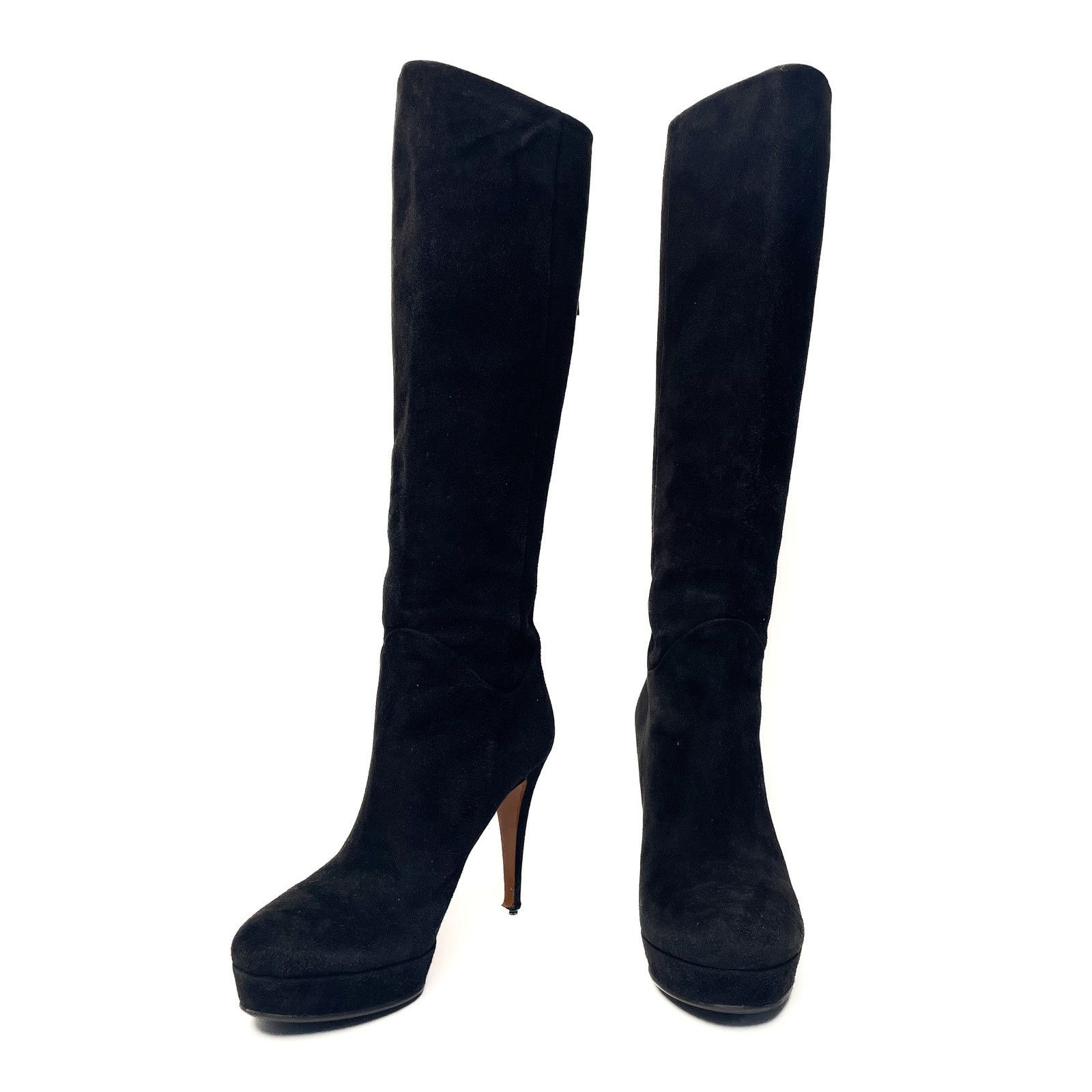 Gucci Black Suede Boots Size US 8.5 / IT 38.5 - 2 Thumbnail
