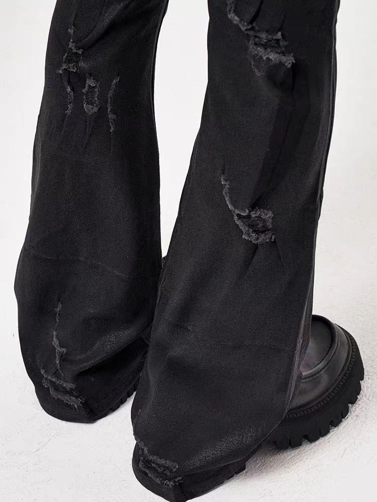 Japanese Brand × Jean High street vintage spoiler coated micro flare jeans Size US 33 - 5 Thumbnail