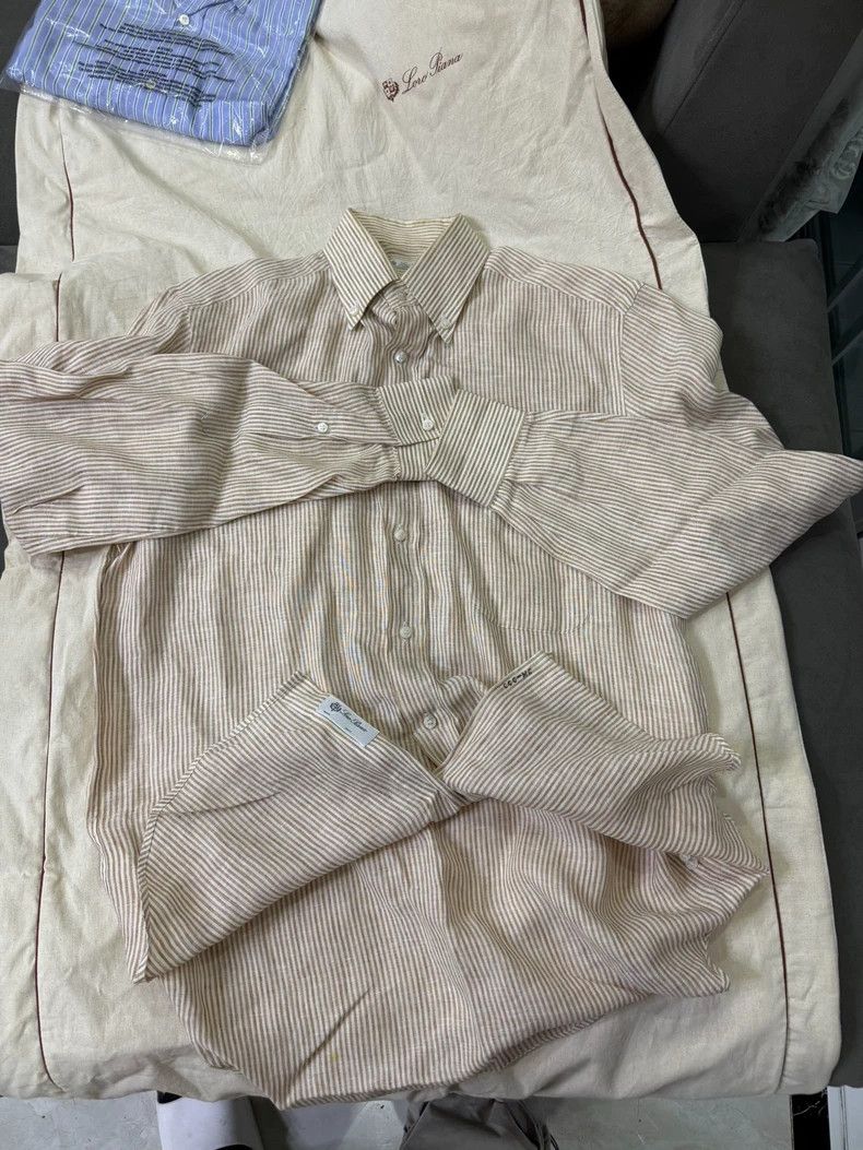 Loro Piana LORO PIANA Linen shirt Size L / US 10 / IT 46 - 1 Thumbnail