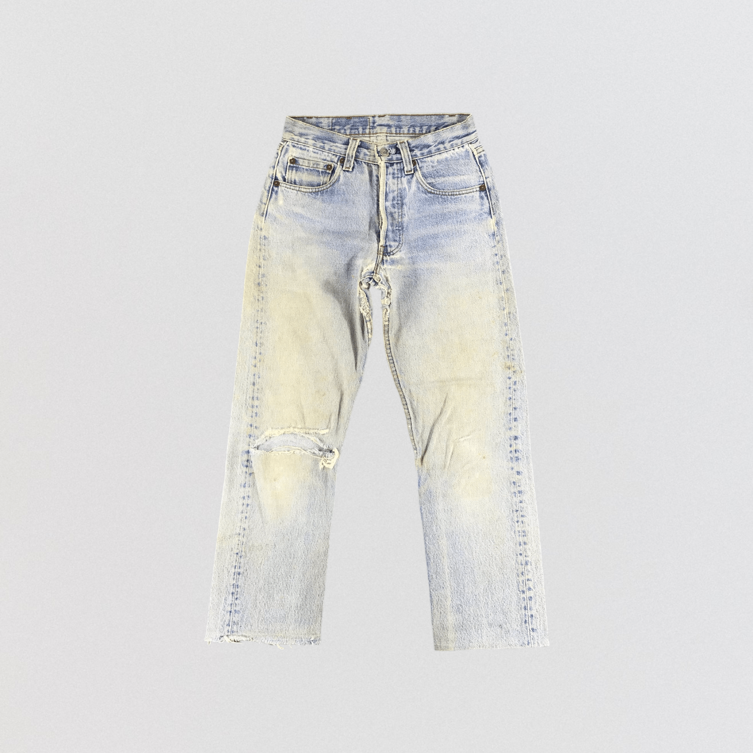 Levi's Vintage Distress 80s Levis 501 Jeans-JM628 Size US 26 / EU 42 - 1 Thumbnail