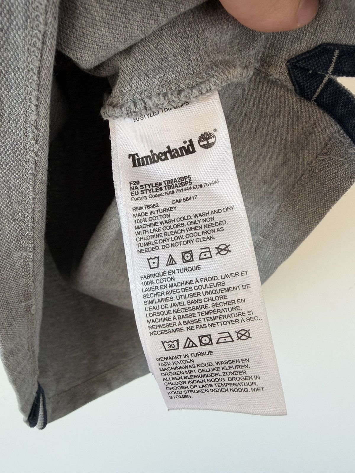 Timberland Timberland Slim Fit Polo Shirt Grey Minimal Polo Size US S / EU 44-46 / 1 - 6 Thumbnail