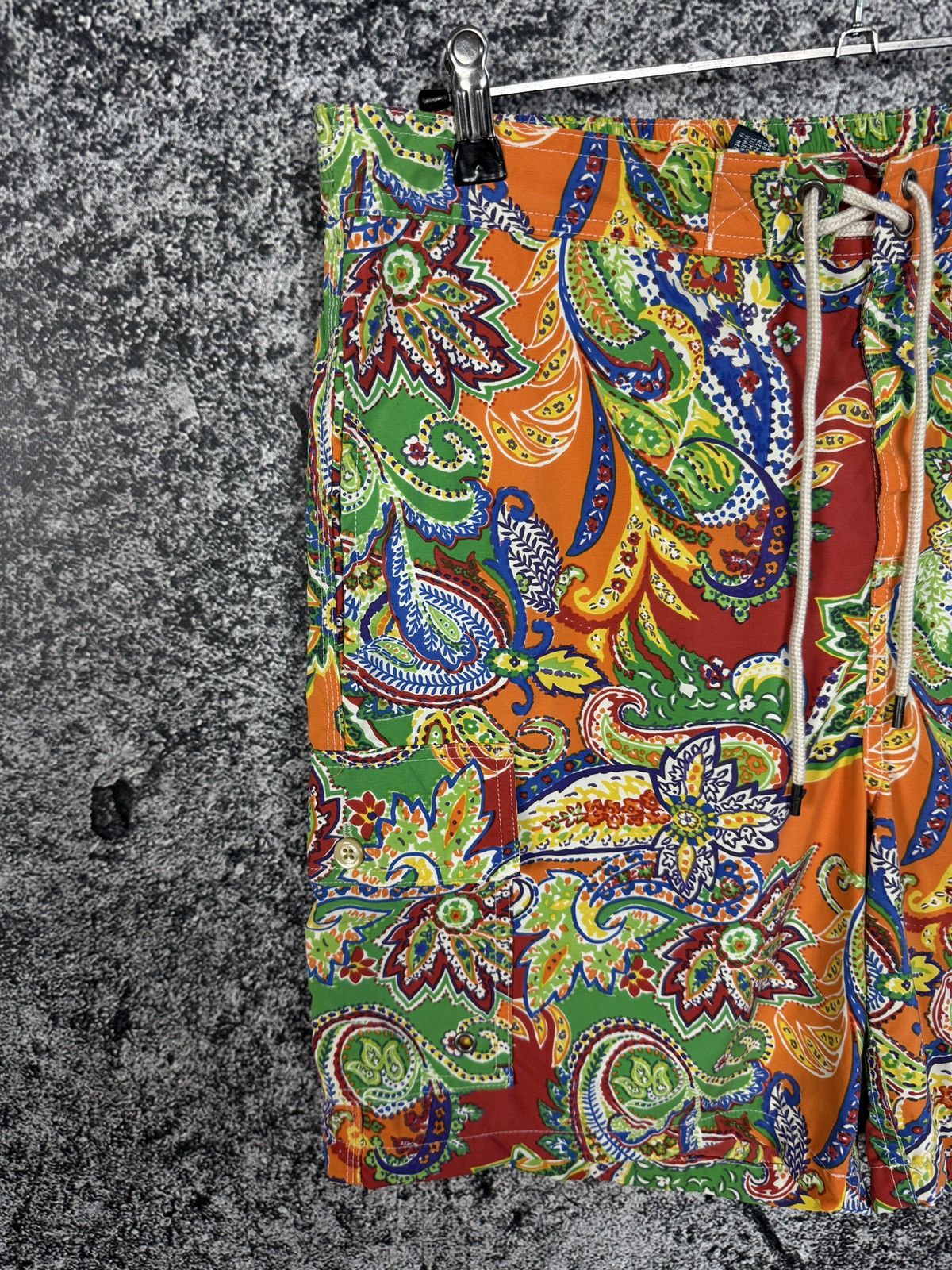 Polo Ralph Lauren Polo Ralph Lauren Swim Shorts Paisley Print Boho Vintage Size US 34 / EU 50 - 3 Thumbnail