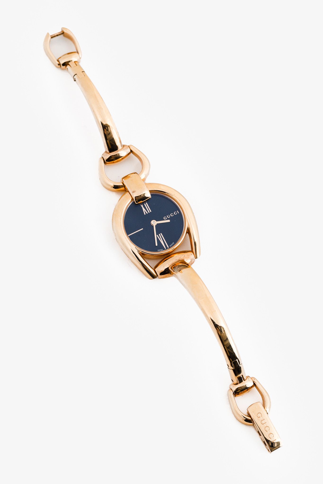 Gucci Gucci YA139507 Rose Gold Horsebit Bangle Watch Size ONE SIZE - 1 Thumbnail