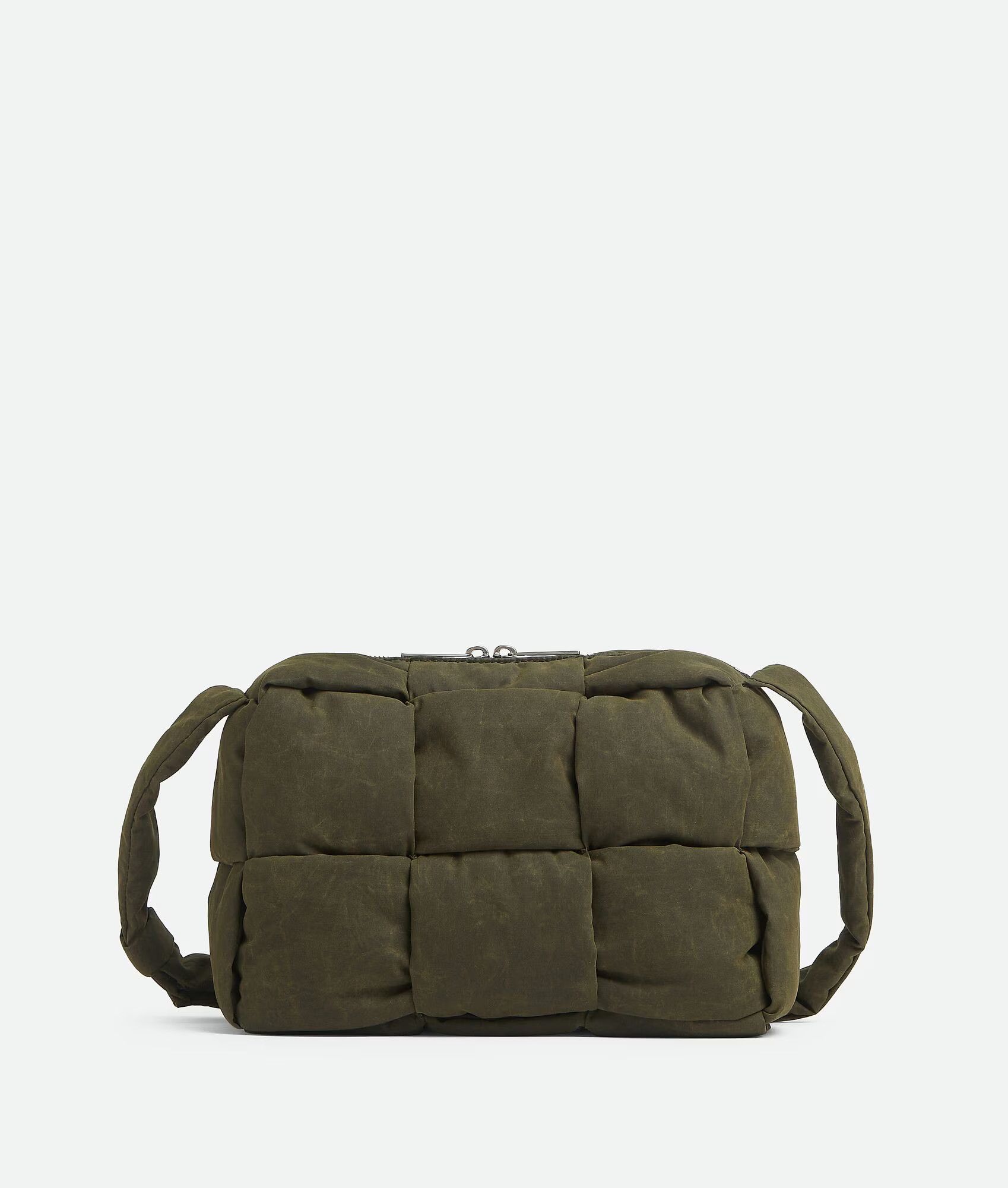 Bottega Veneta O1S22I1N0425 Size: Os / Padded Arco Media Camera Bag Olive in Green, Men's