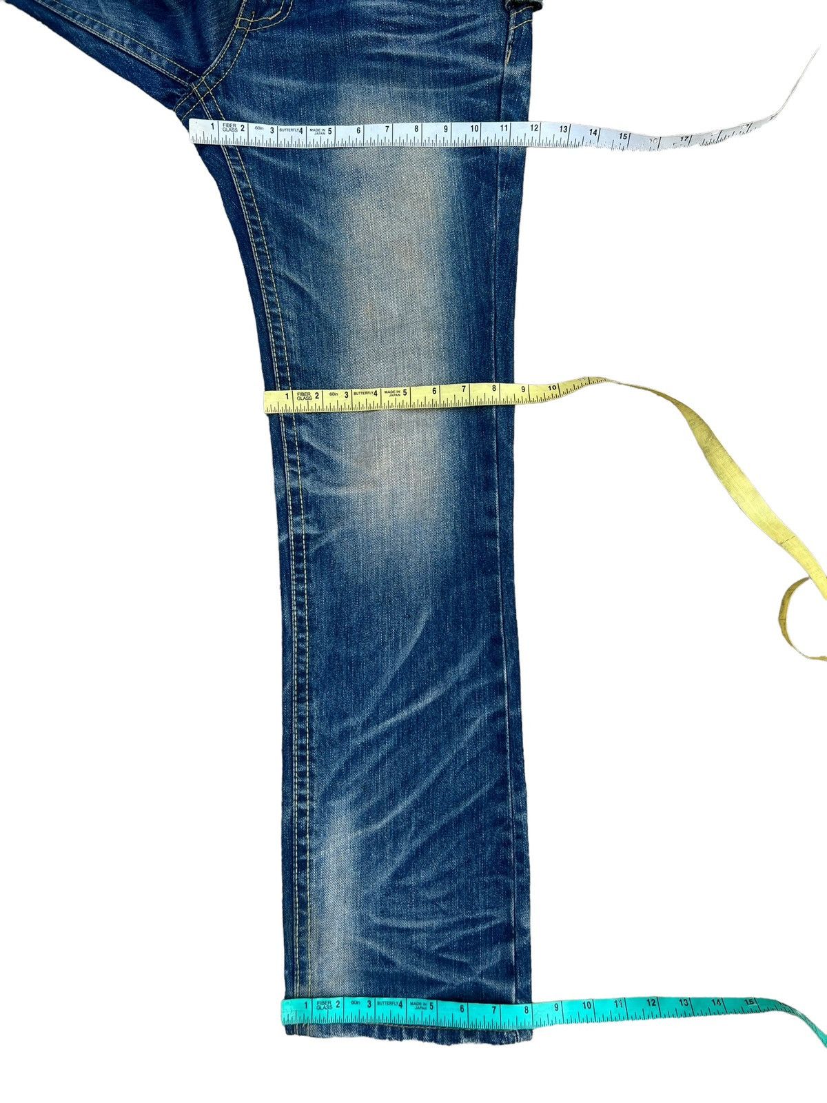 Vintage RARE! Yoshitomo Nara Lolita Vintage Denim Jeans Size US 30 / EU 46 - 4 Thumbnail