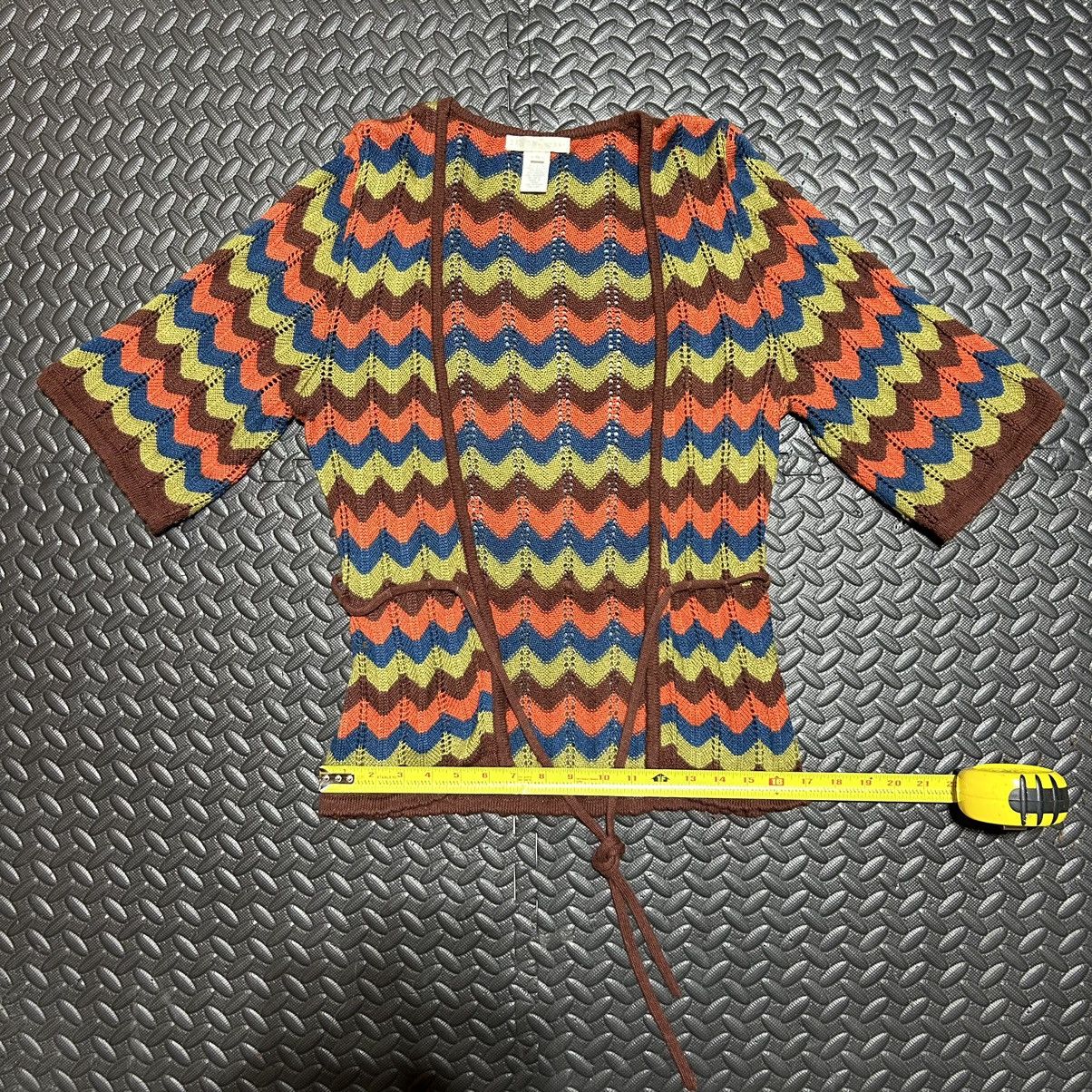 Designer × Other Design History Cardigan Knit Sweater Crochet Belted Small Size S / US 4 / IT 40 - 6 Thumbnail