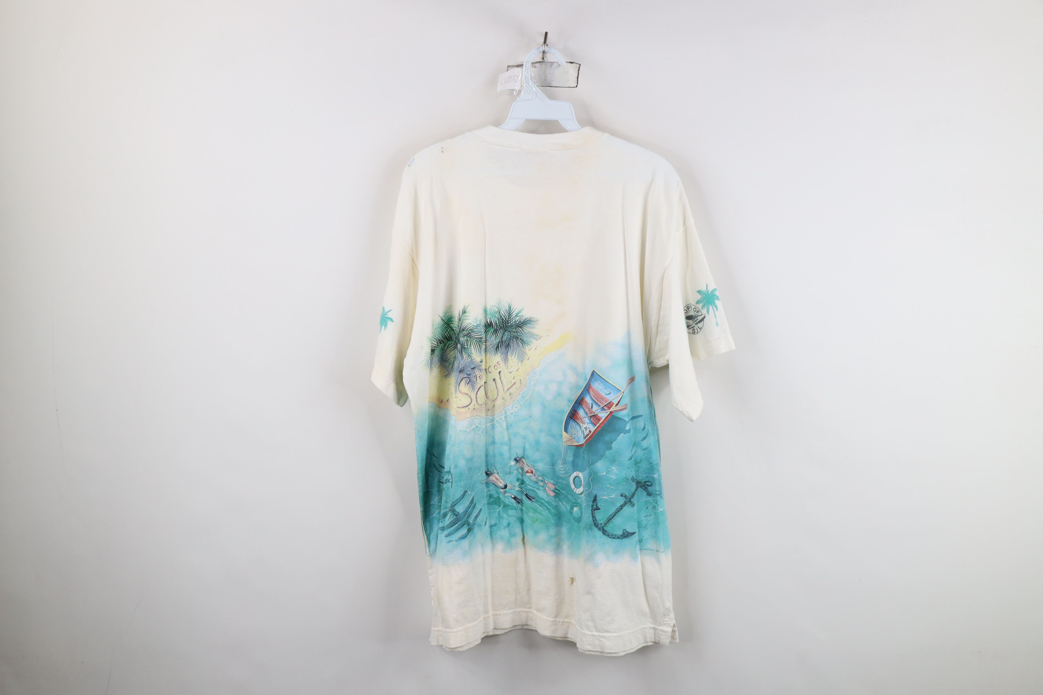 Vintage Vintage 90s Streetwear Caribbean Clipper Plane T-Shirt USA Size US L / EU 52-54 / 3 - 15 Thumbnail