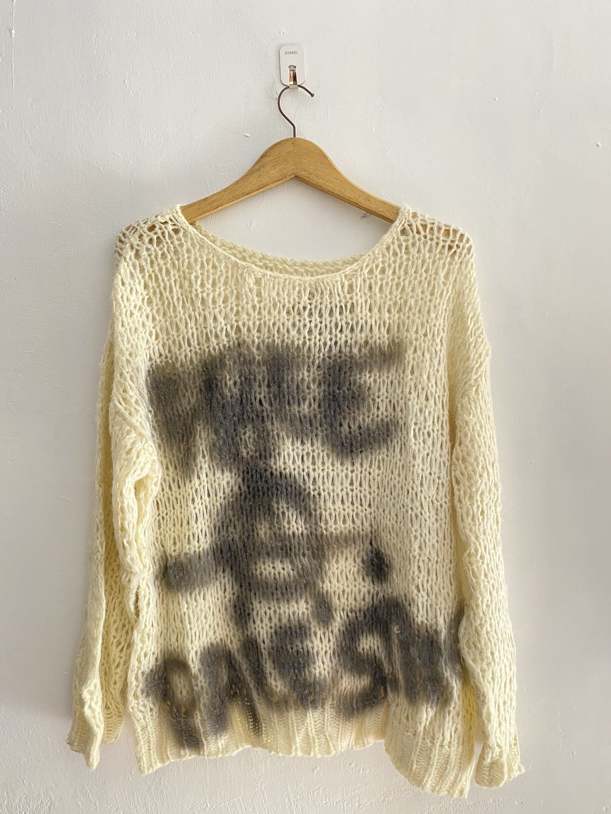 Vintage Fishnet punk hand made knit Size US M / EU 48-50 / 2 - 1 Thumbnail