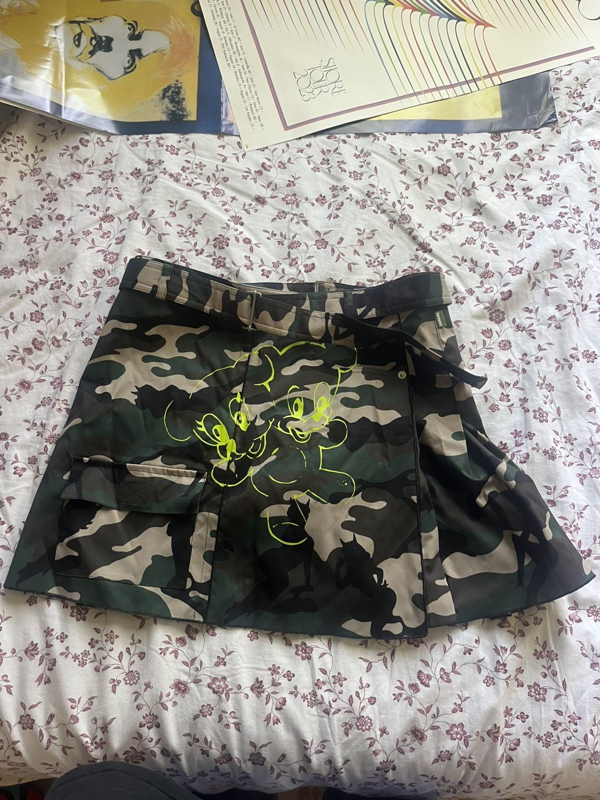 Heaven by Marc Jacobs NWT Neo Grunge Mini Camo Skirt Size 30" / US 8 / IT 44 - 1 Thumbnail