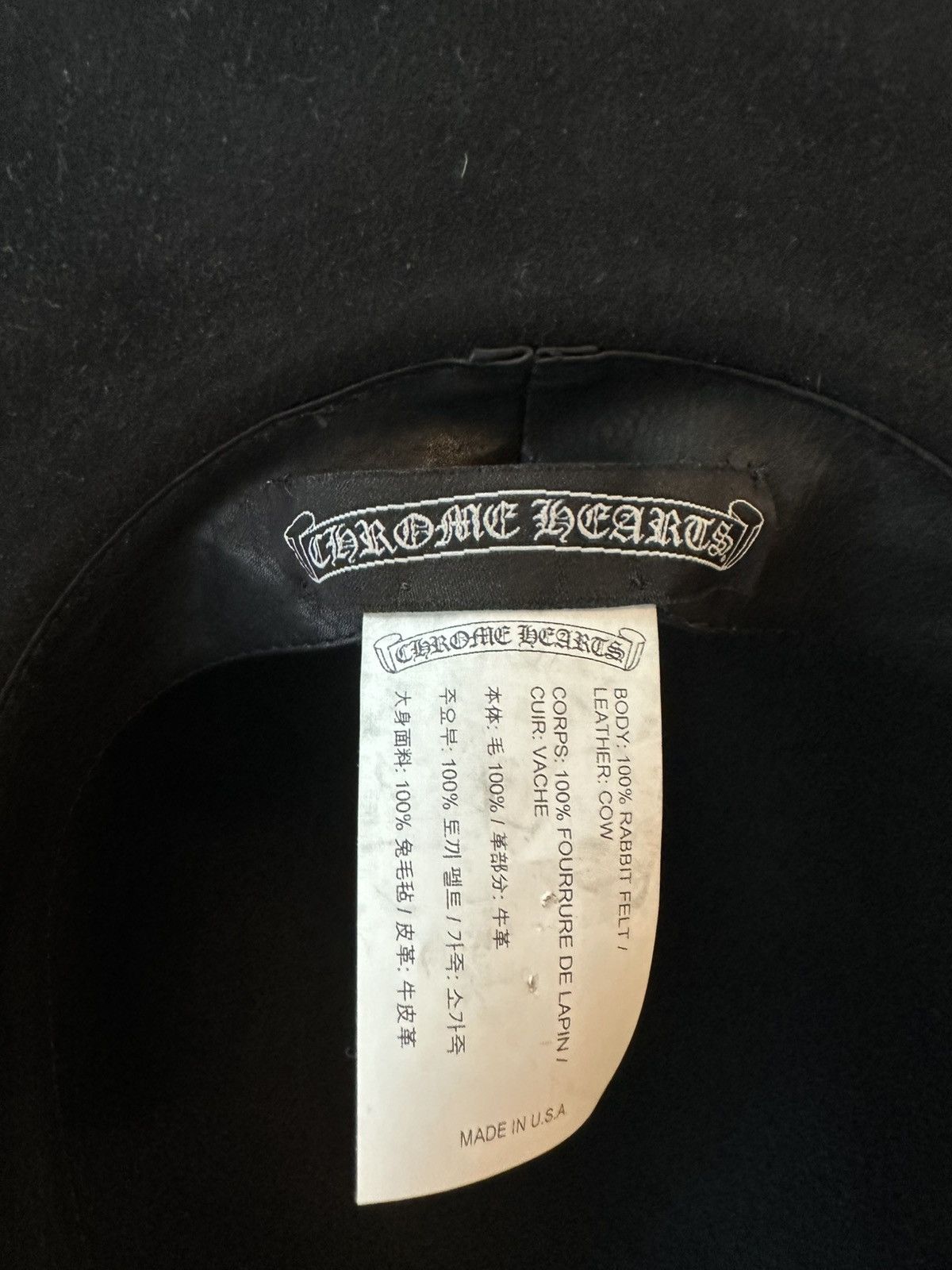 Chrome Hearts CHROME HEARTS VINTAGE STUDDED HAT Size ONE SIZE - 4 Thumbnail