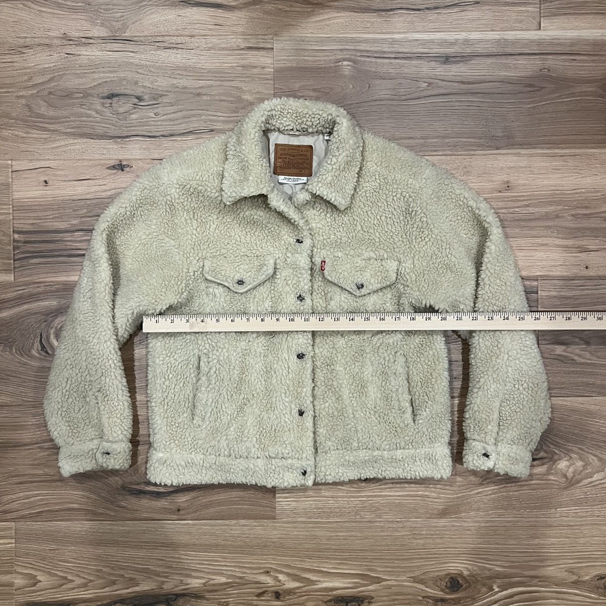 Levi's Levi’s Original Sherpa Trucker Jacket Womens Large Beige Size L / US 10 / IT 46 - 7 Thumbnail