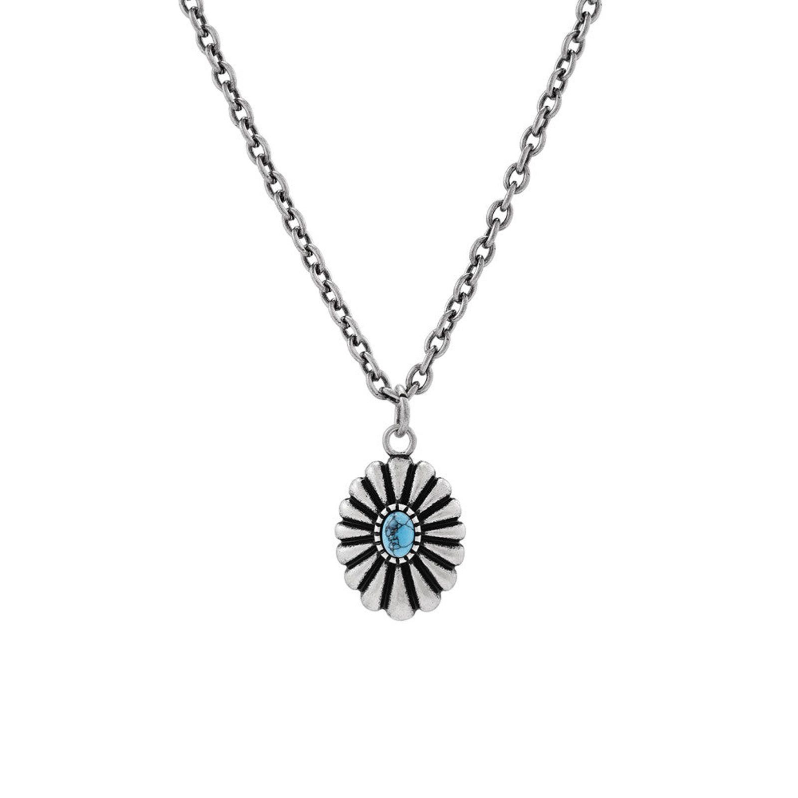 Other Silver Pendant Necklace with Blue Gem Size ONE SIZE - 2 Thumbnail