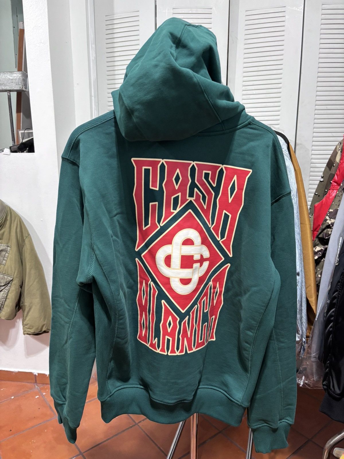 Casablanca Casablanca Gothic Stacked Logo Hoodie Size US L / EU 52-54 / 3 - 5 Thumbnail