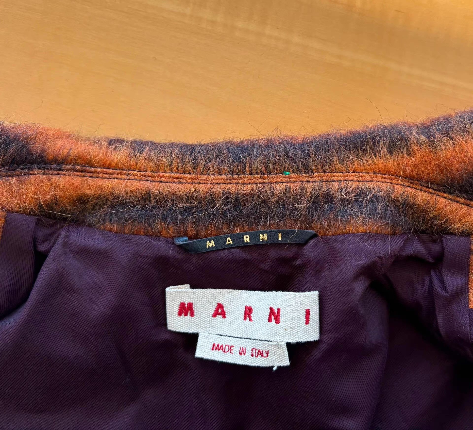 Marni Marni Men's Striped Wool-Blend Coat Ｑ21 Size US M / EU 48-50 / 2 - 6 Thumbnail