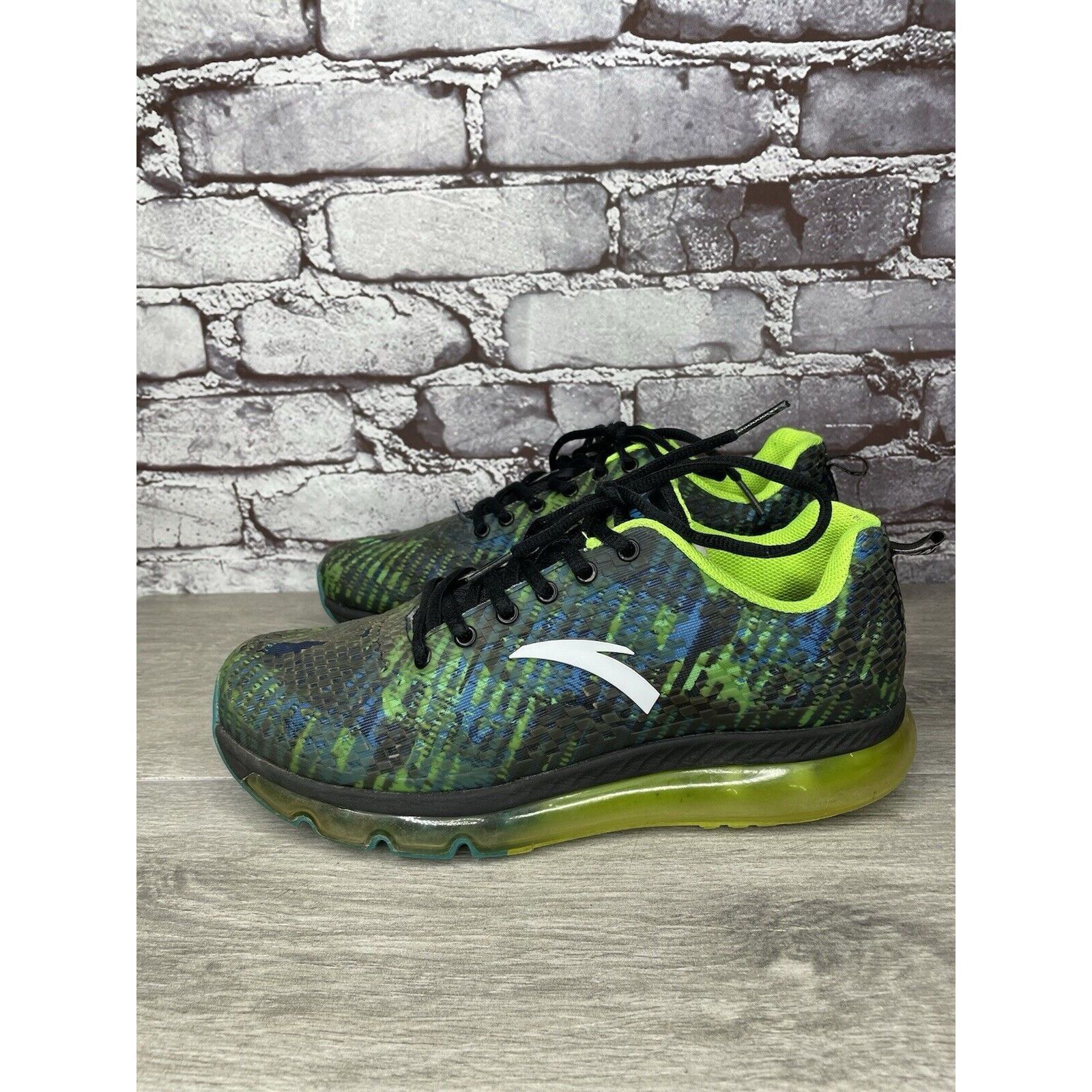 Other Anta Green Blue Synthetic Lace Up Gym Basketball Shoes Men’s Size US 9 / EU 42 - 1 Thumbnail