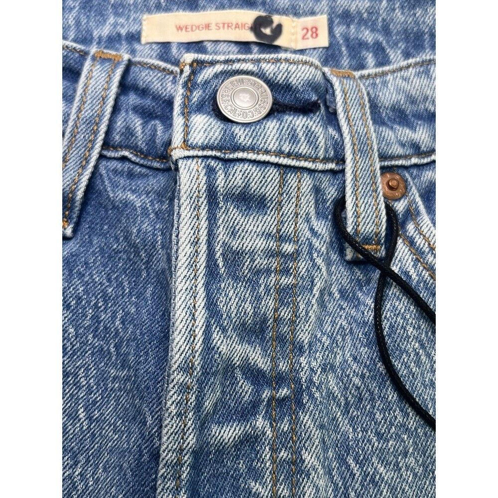 Levi's NEW Levi’s Premium Wedgie Straight Fit Jeans 28X25 High Ris Size 28" / US 6 / IT 42 - 8 Thumbnail