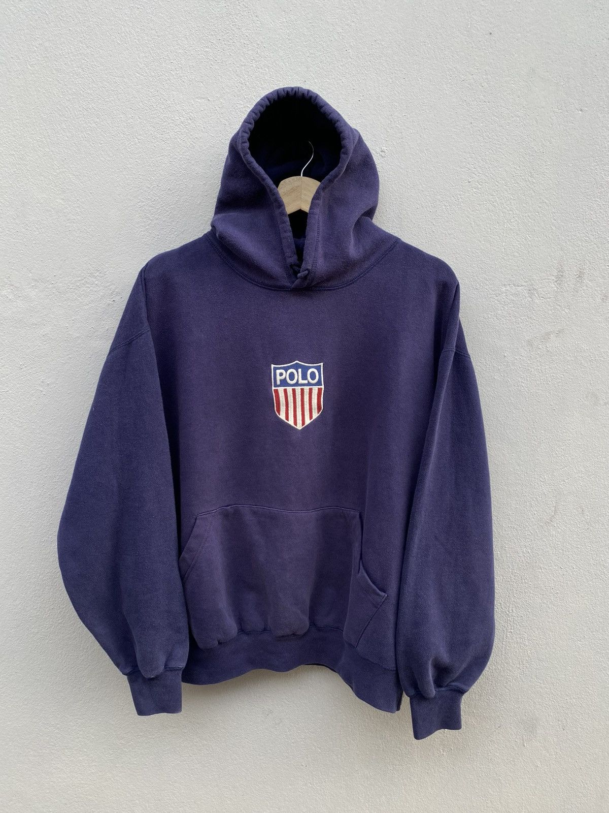 Polo Ralph Lauren OG 90s POLO RALPH LAUREN “K-Swiss” Center Logo Hoodie Size US L / EU 52-54 / 3 - 1 Thumbnail
