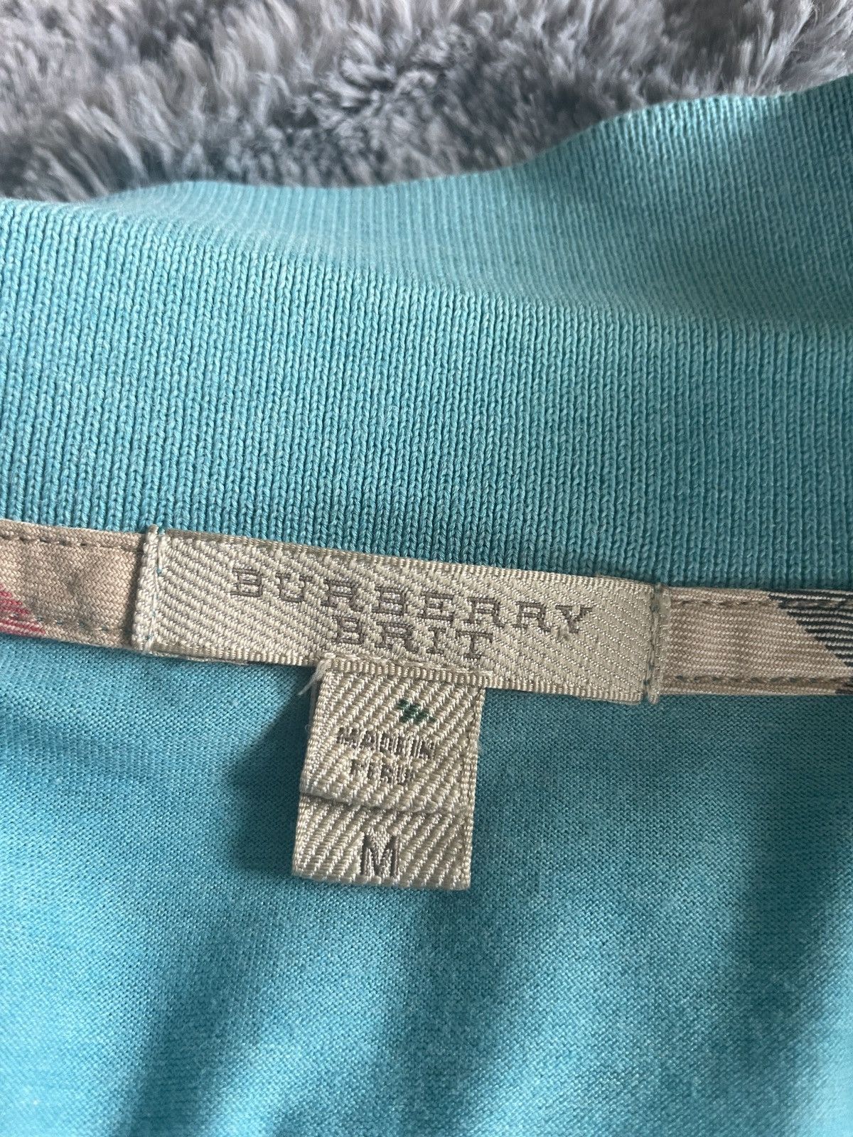 Burberry Burberry Brit 3 Button SS polo Knit w/ plaid Size US M / EU 48-50 / 2 - 12 Thumbnail