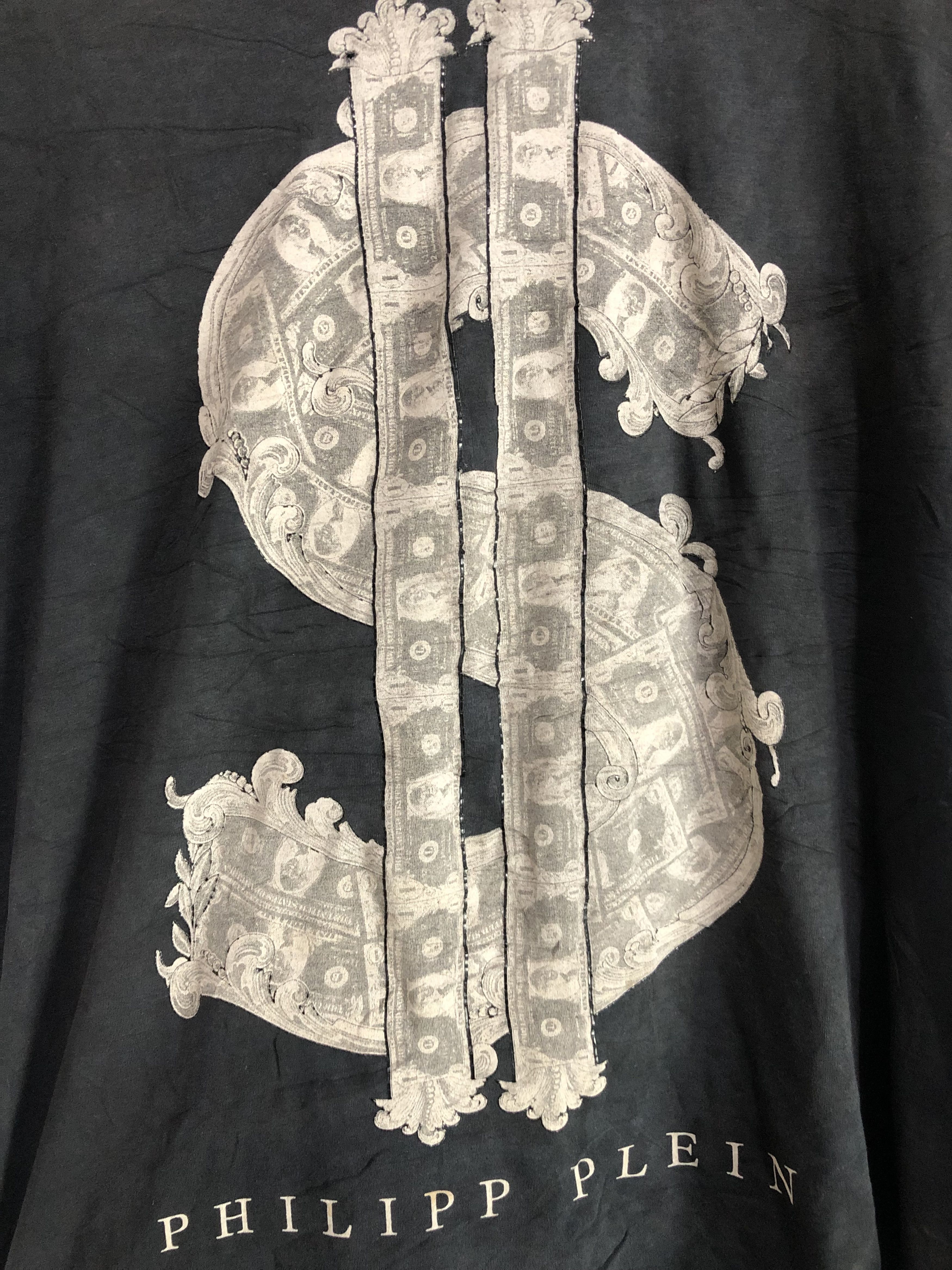 Philipp Plein Distressed Philipp Plein Sun Faded Dollars Big Logo Size US L / EU 52-54 / 3 - 5 Thumbnail
