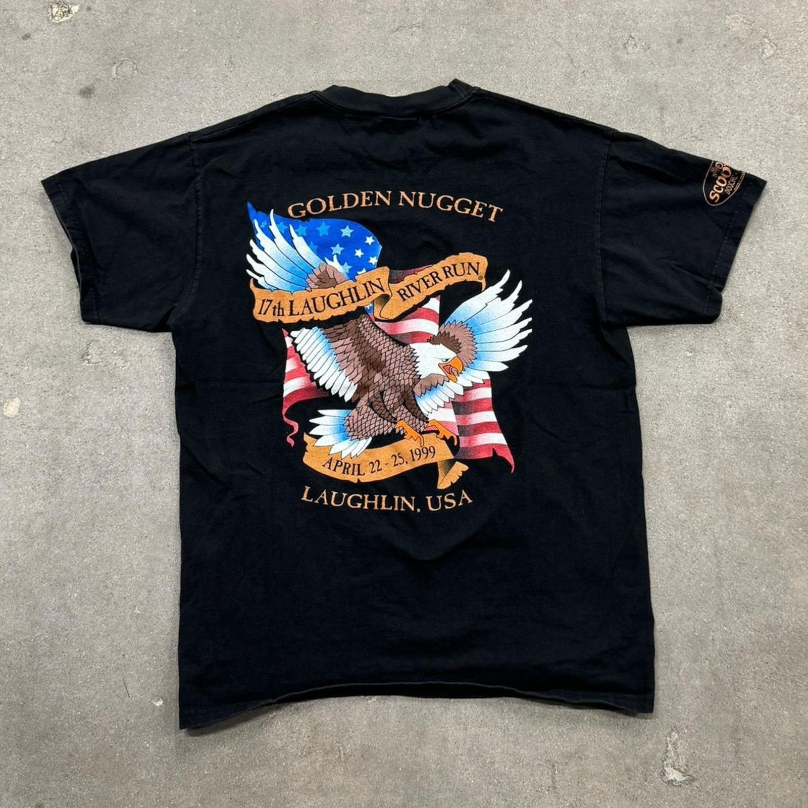 Harley Davidson Vintage 1999 Laughlin Eagle Biker Tee Size US L / EU 52-54 / 3 - 1 Thumbnail