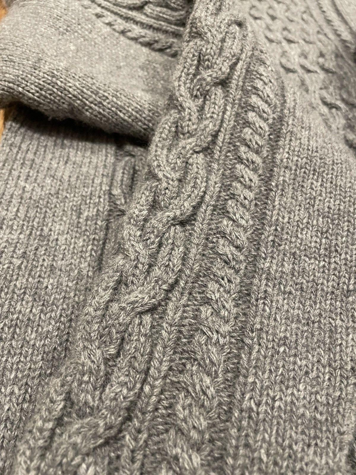 Officine Generale Officine Générale mens heavy cable knit sweater Grey Medium Size US M / EU 48-50 / 2 - 3 Thumbnail