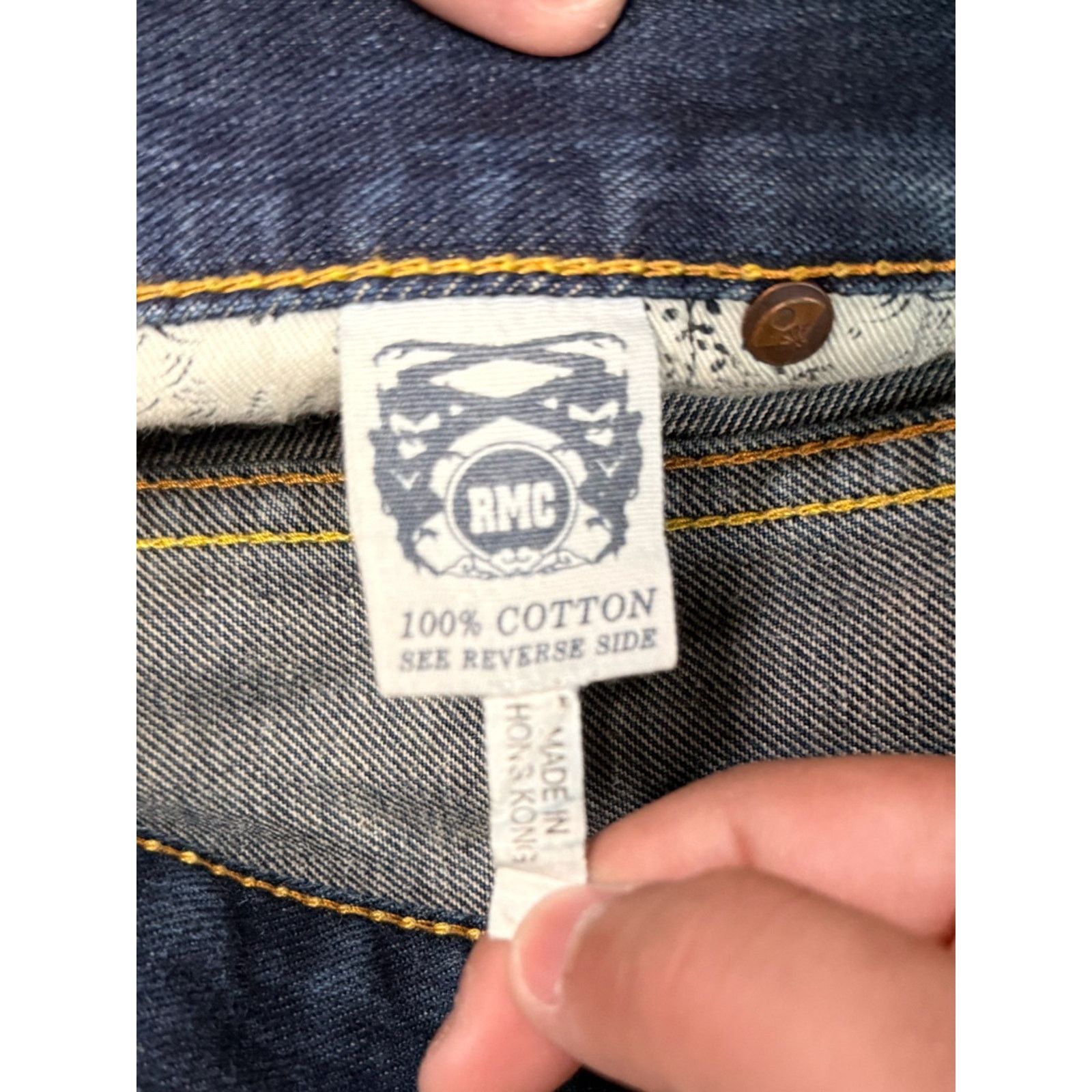 RMC Jeans RMC Red Monkey Company Embroidered Samurai Denim Shorts Size US 40 / EU 56 - 4 Thumbnail