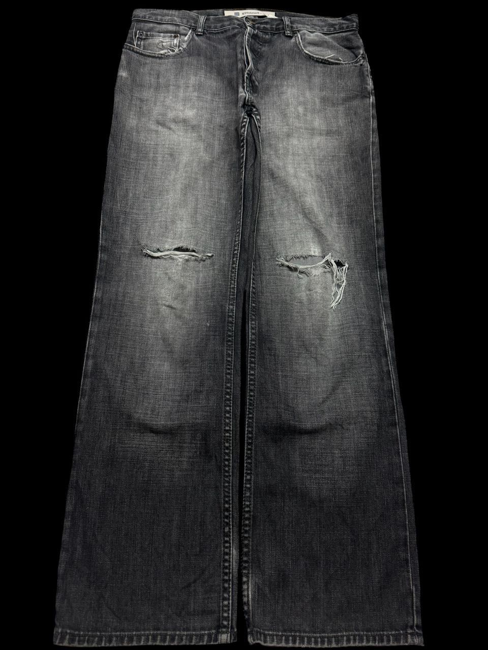 Gap 💥Thrashed Grunge💥90s Gap Mudwash Distressed Straight Fit Size US 32 / EU 48 - 1 Thumbnail