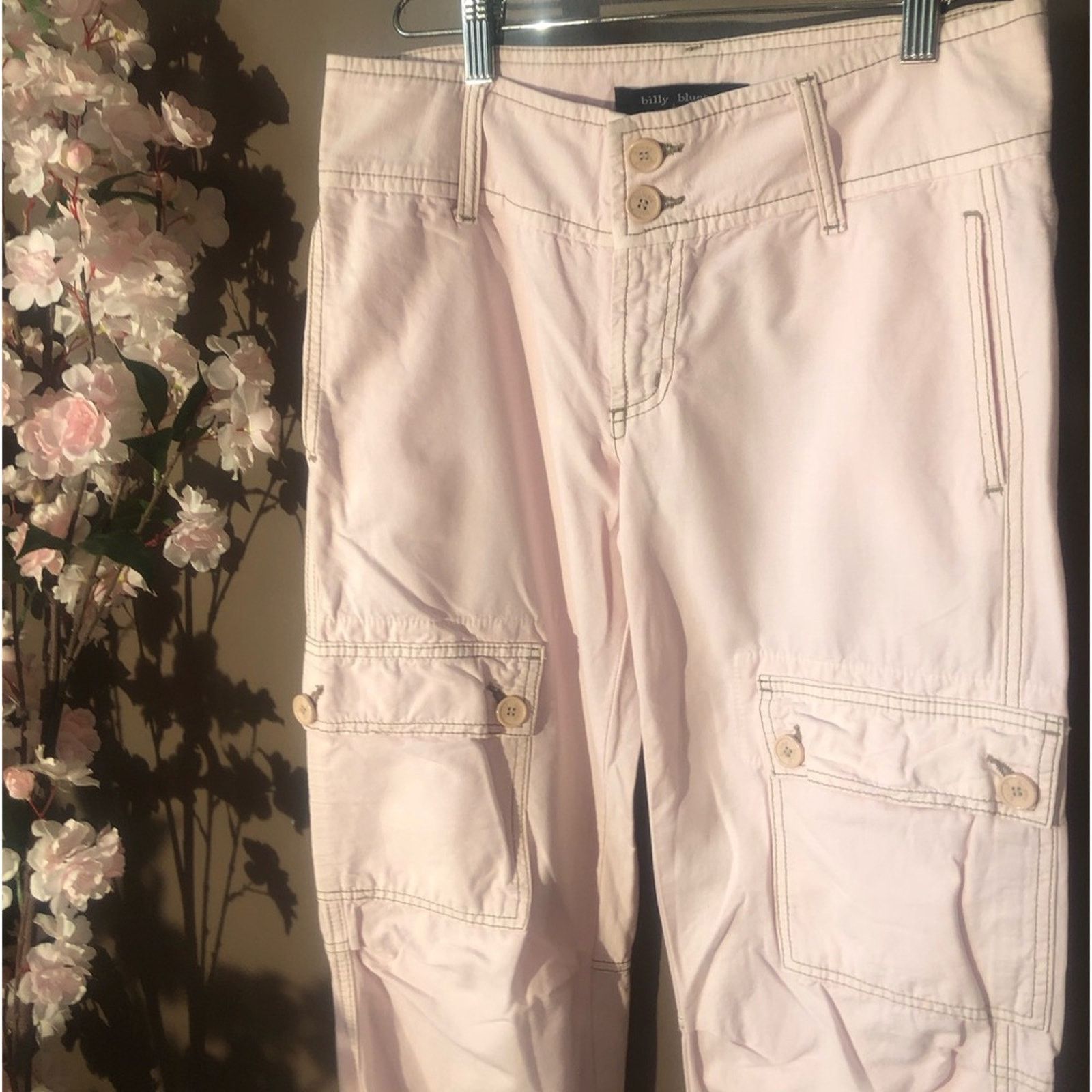 Other Billy blues cargo pants pink with draw string. Size 26" / US 2 / IT 38 - 2 Thumbnail