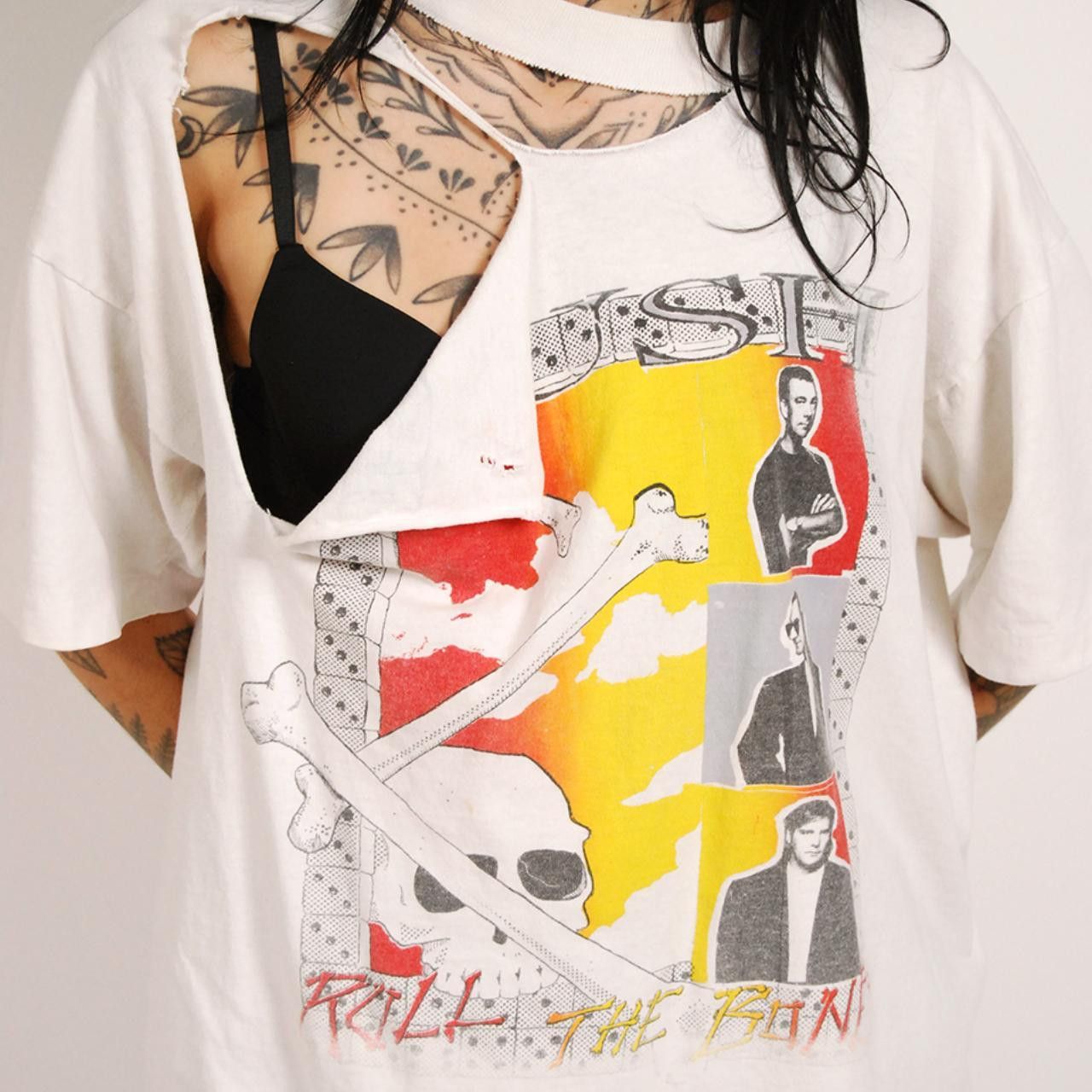 Vintage Vintage Rush T-shirt (XL) vintage 1992 white roll the bones Size US XL / EU 56 / 4 - 7 Thumbnail