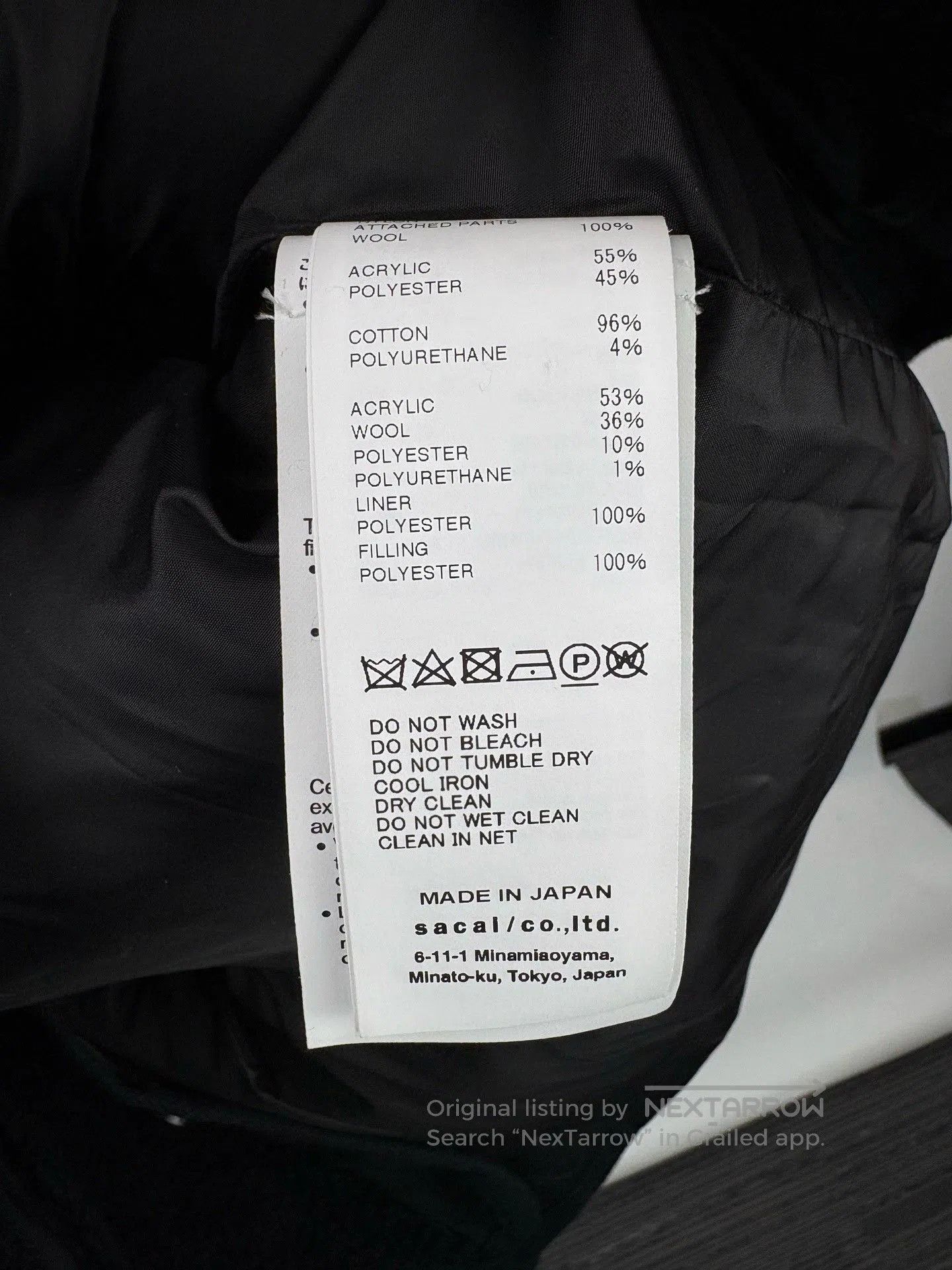 Sacai SACAI Stand Collar Double Zipper Utility Jacket. Size US S / EU 44-46 / 1 - 4 Thumbnail