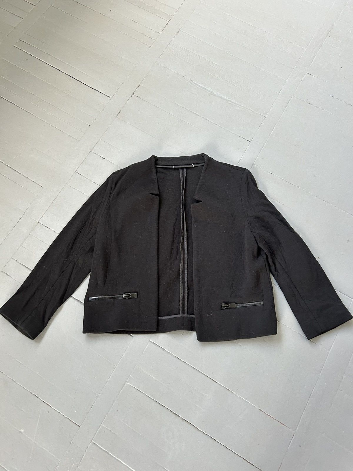 Sandro × Vintage Sandro viscose crop blazer Size M / US 6-8 / IT 42-44 - 1 Thumbnail