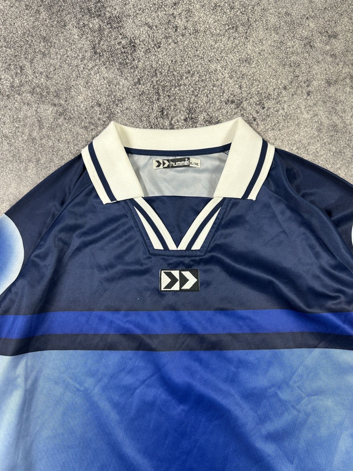 Hummel Y2K Vintage 90s Hummel Soocer Jersey Streetwear Rare 2XL Size US XXL / EU 58 / 5 - 2 Thumbnail