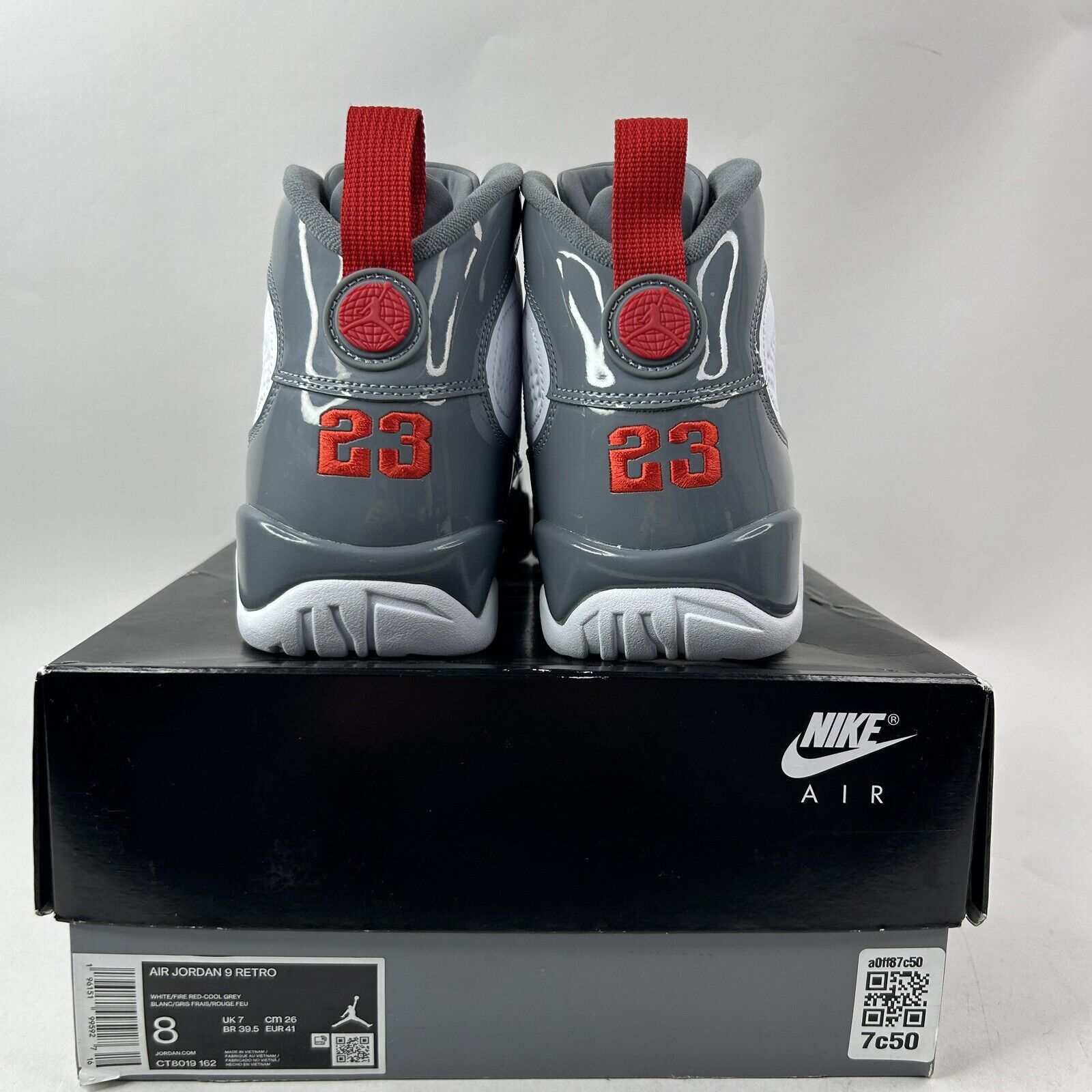 Nike Nike Air Jordan 9 Retro "Fire Red/Cool Grey” 2024 Size US 8 / EU 41 - 4 Thumbnail