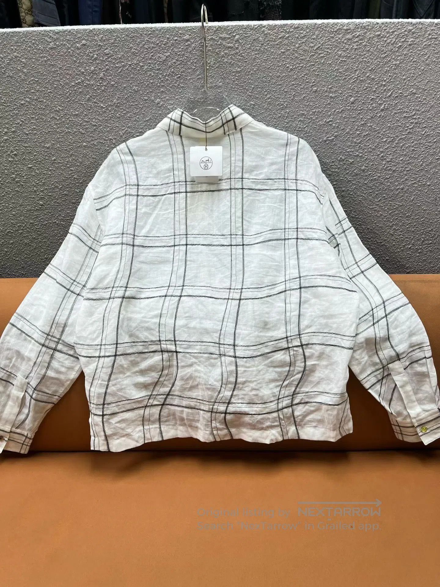 Hermes Hermes Linen Check Long. Size US XXS / EU 40 - 2 Thumbnail