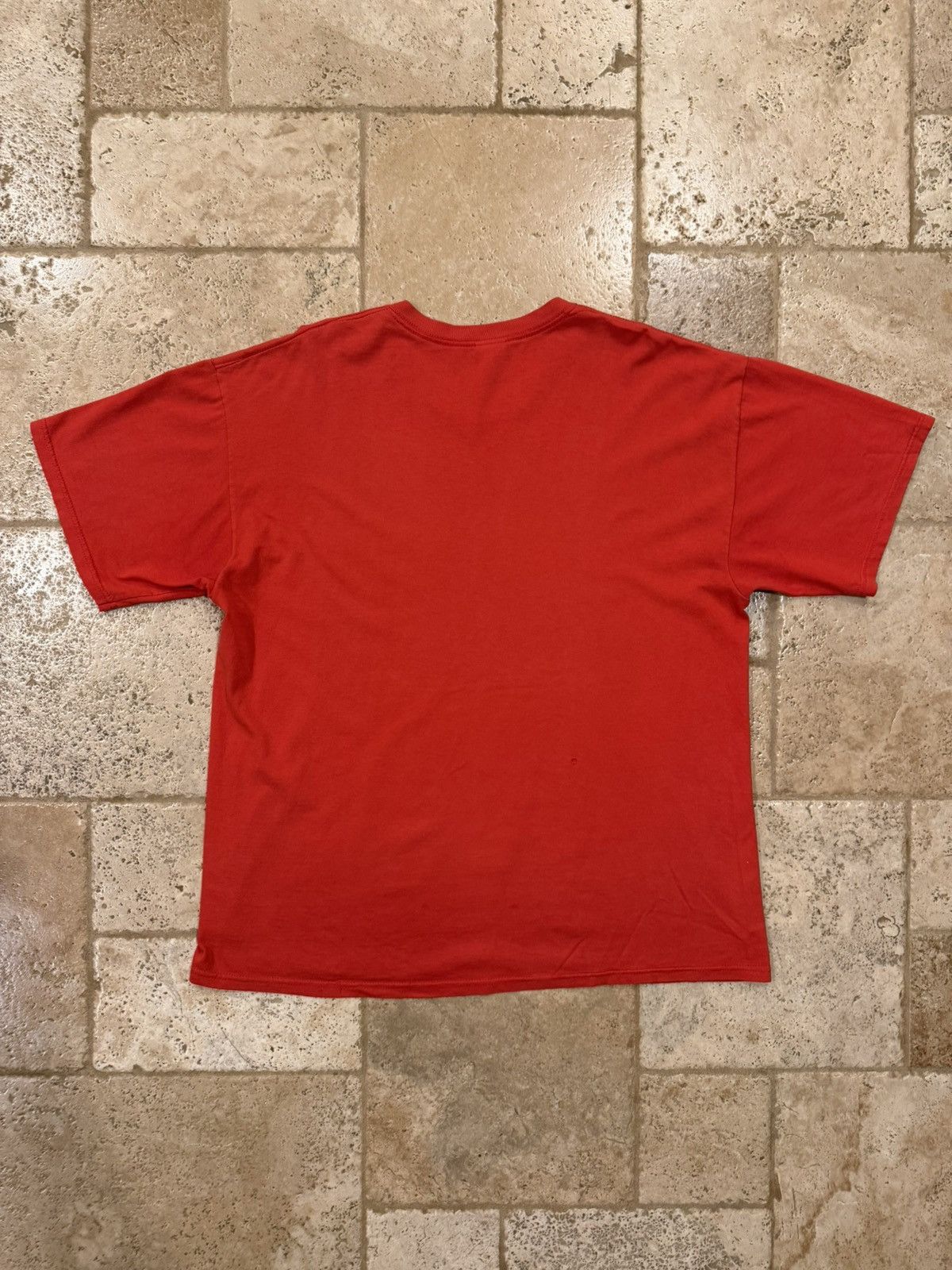 Vintage Vintage NERD “Brain is For Lovers” Red Distressed T-Shirt Size US XL / EU 56 / 4 - 8 Thumbnail