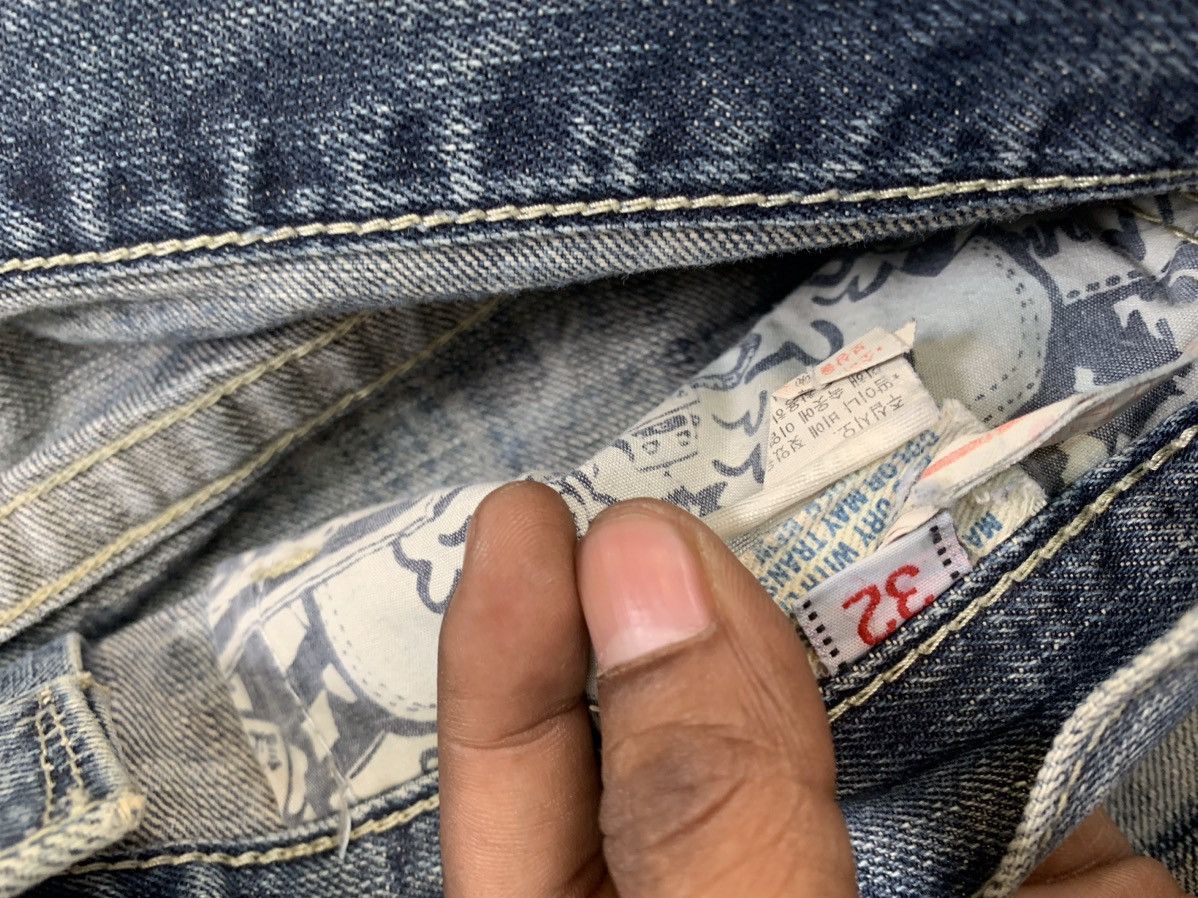 Japanese Brand Vintage Evisu inspired denim Size US 34 / EU 50 - 8 Thumbnail
