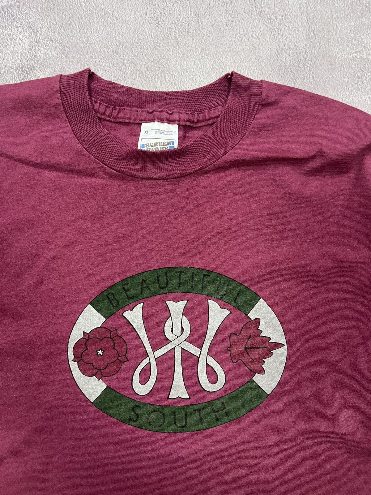 Band Tees × Vintage Vintage 90s The Beatiful South Hard times 1995 TourTshirt Size US XL / EU 56 / 4 - 5 Thumbnail