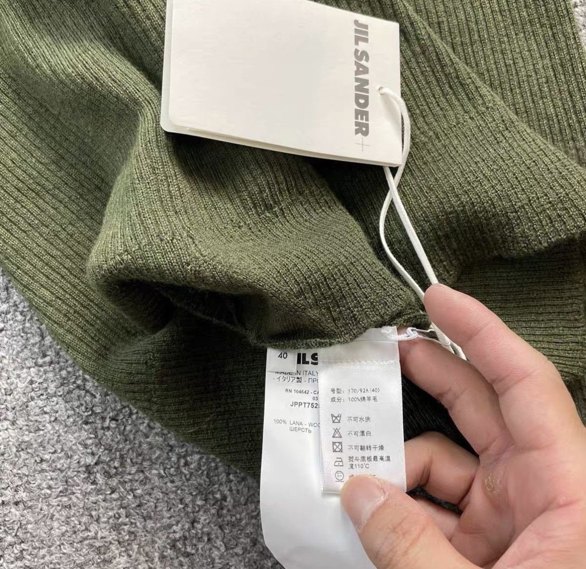 Jil Sander Jil Sander Green Half-Zip Knit Sweater J41 Size XS / US 0-2 / IT 36-38 - 3 Thumbnail