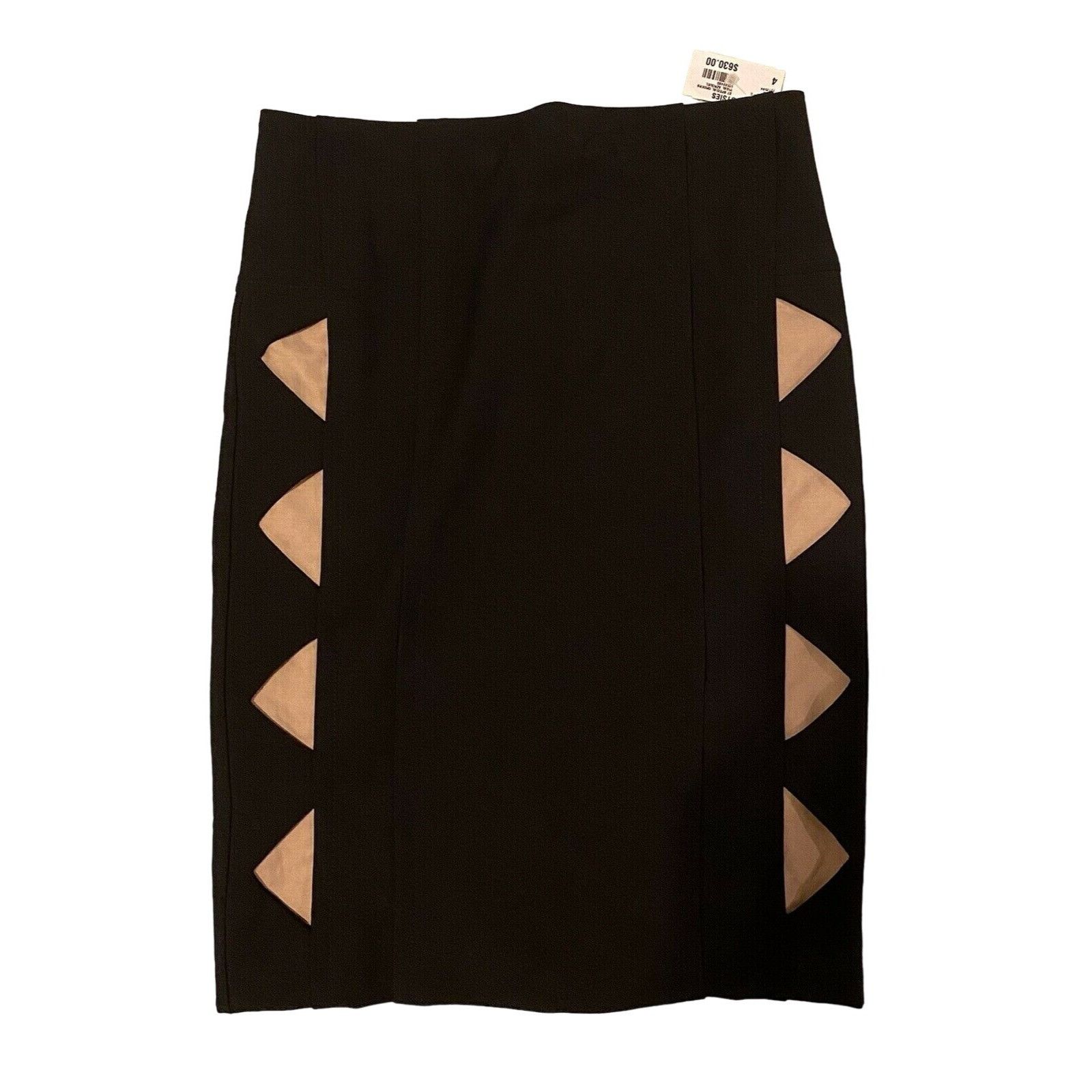Yigal Azrouel $630 NWT VTG Yigal Azrouel 4 Mini Skirt Black Bodycon Pencil Size 27" / US 4 / IT 40 - 1 Thumbnail