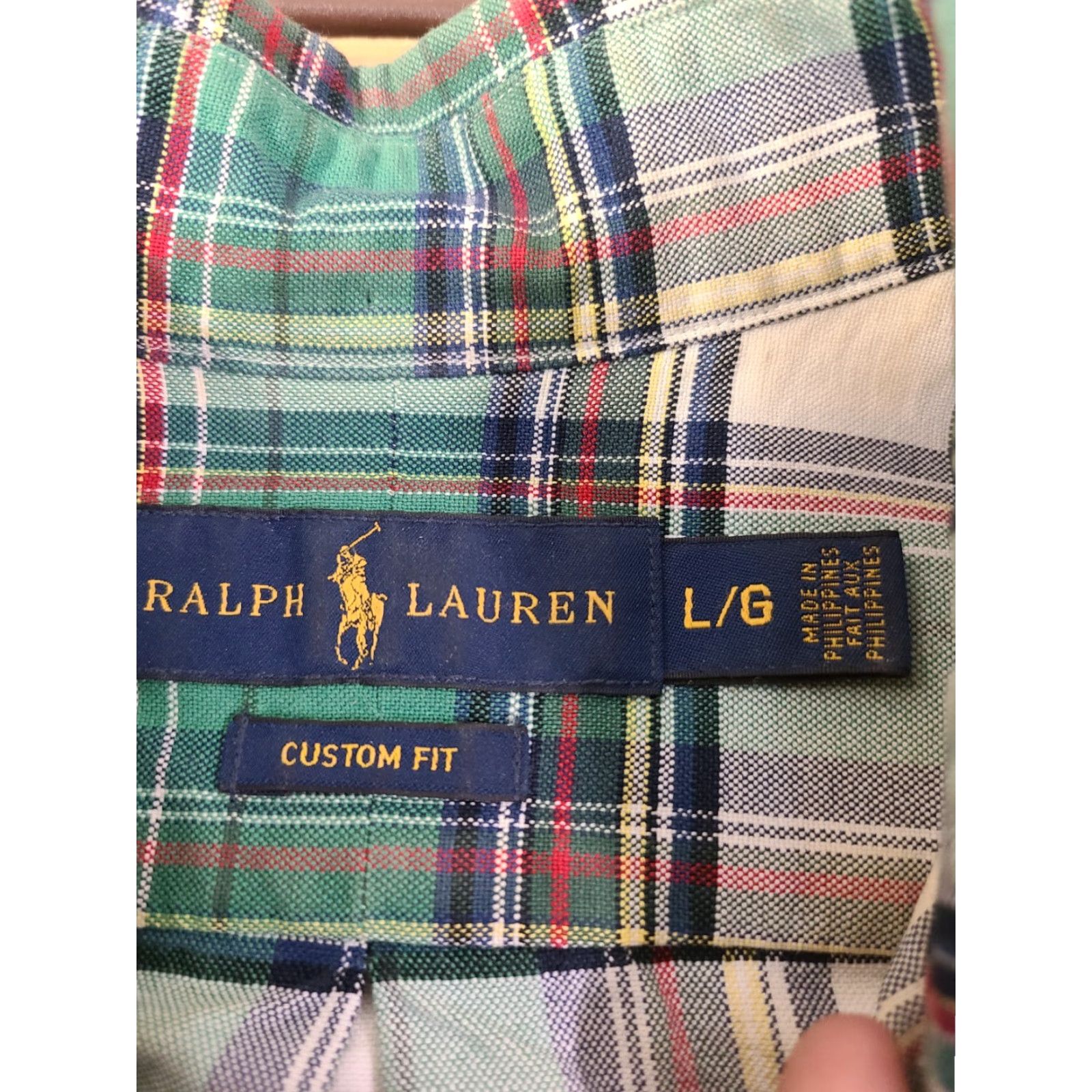 Polo Ralph Lauren Polo Ralph Lauren Shirt Mens L Green Plaid Custom Fit Button Down Preppy Size US L / EU 52-54 / 3 - 4 Thumbnail