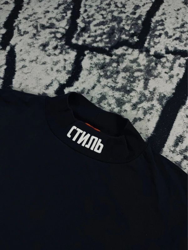 Heron Preston crewneck turtleneck longsleeve sweatshirt, black, S logo Size US S / EU 44-46 / 1 - 3 Thumbnail