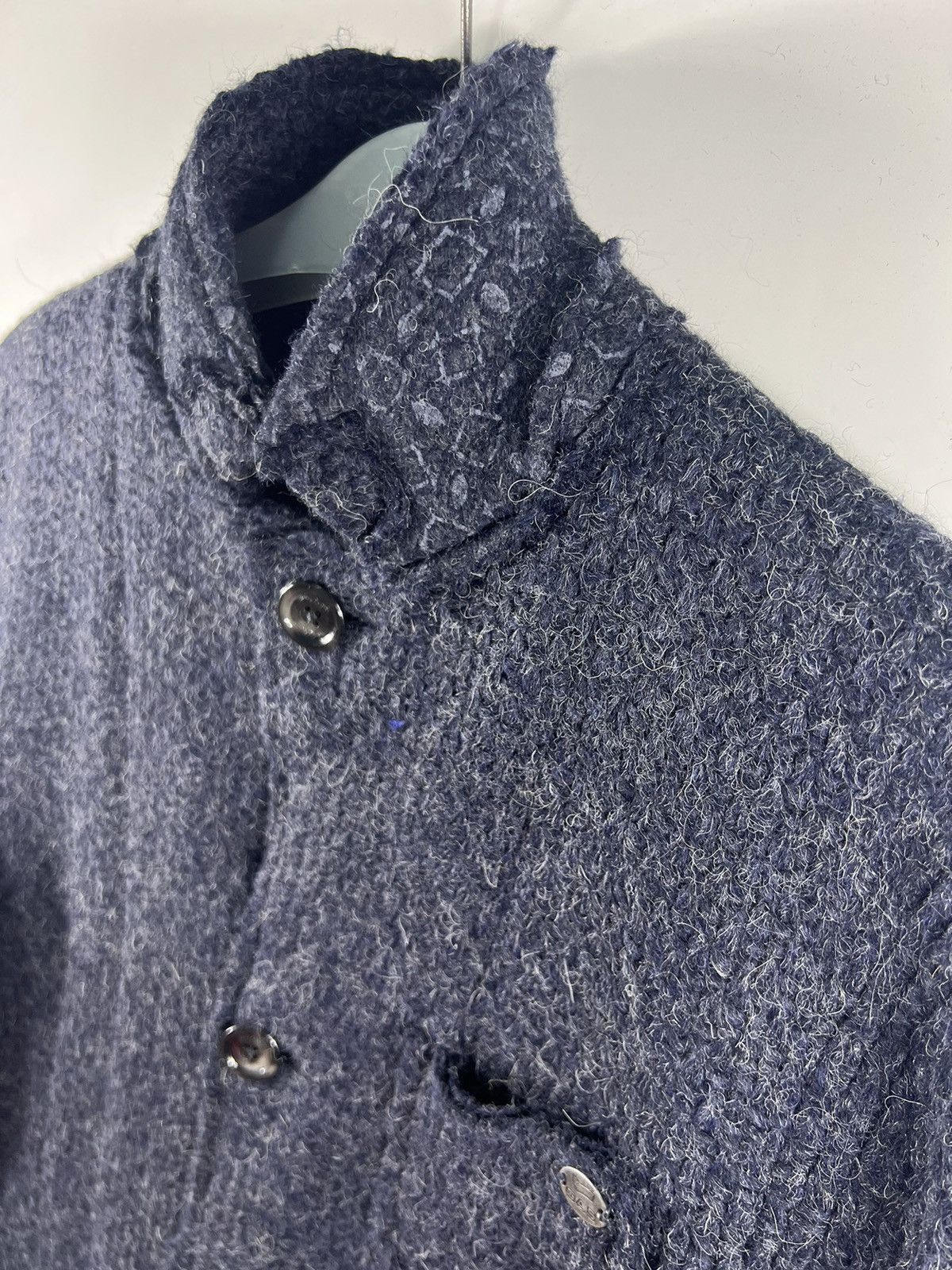 45rpm 🔥 indigo GAS Japan Grotto S.p.a Heavy Knit jacket Size US XS / EU 42 / 0 - 7 Thumbnail
