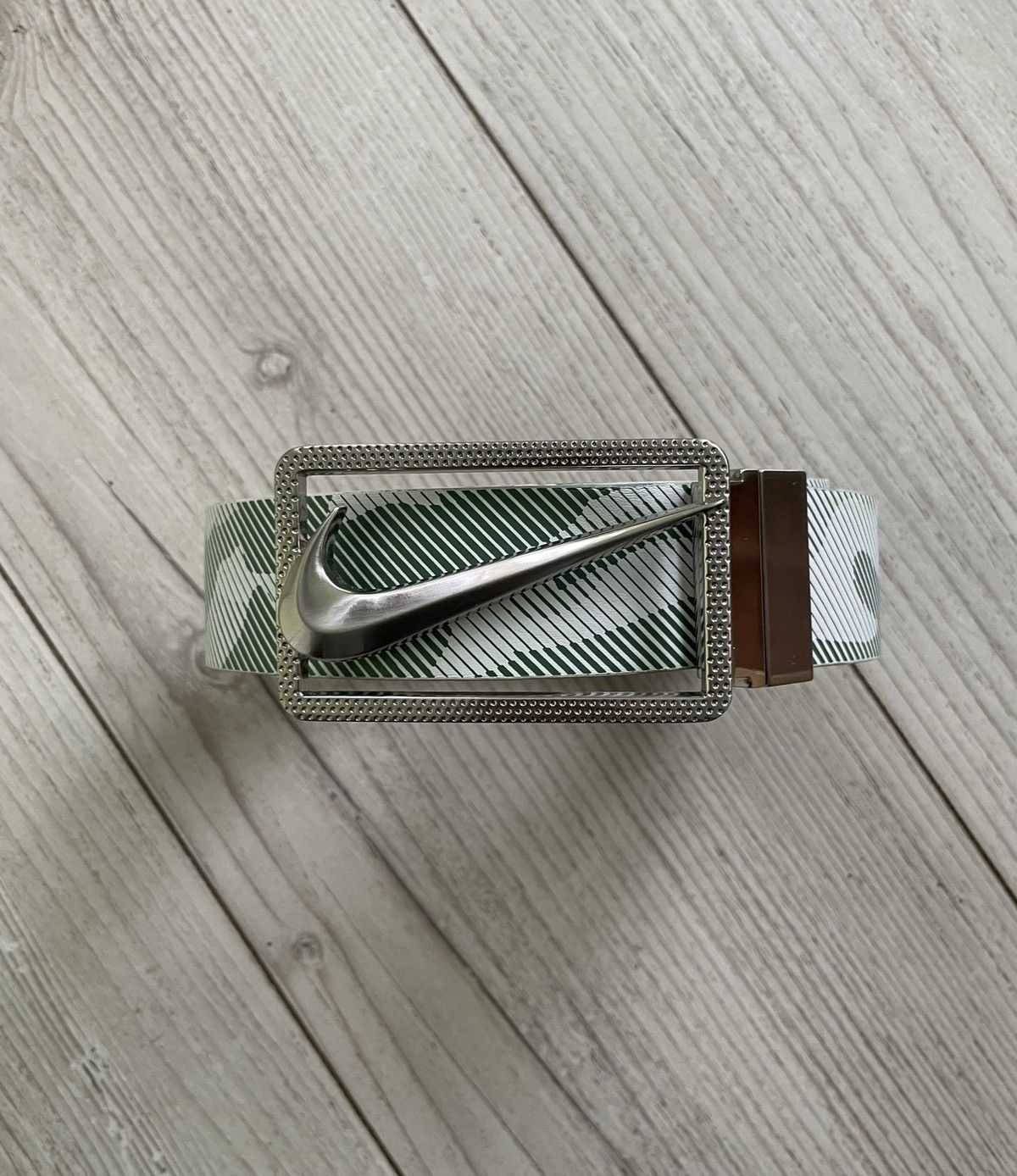 Nike Nike Golf - swoosh buckle leather belt Size ONE SIZE - 2 Thumbnail