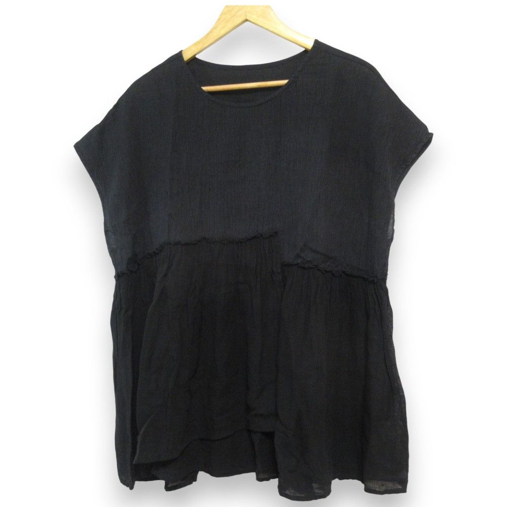 Other Other nest Robe Ramie Yoryu×Linen Gauze Sleeveless Blouse Natural Material Tops DUTY FREE for USA Size ONE SIZE - 1 Thumbnail